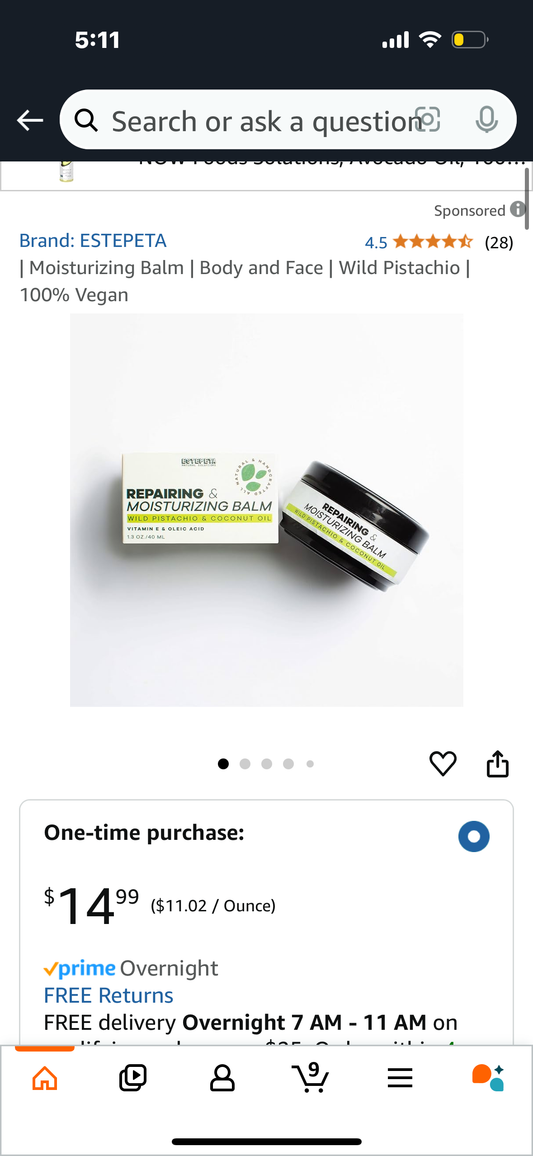 Moisturizing Balm | Body and Face | Wild Pistachio | 100% Vegan