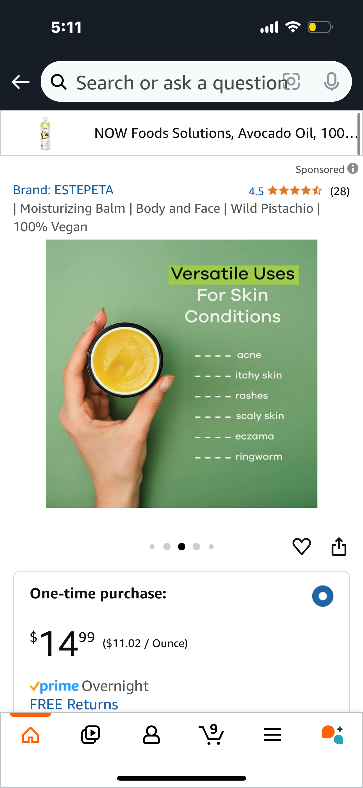 Moisturizing Balm | Body and Face | Wild Pistachio | 100% Vegan