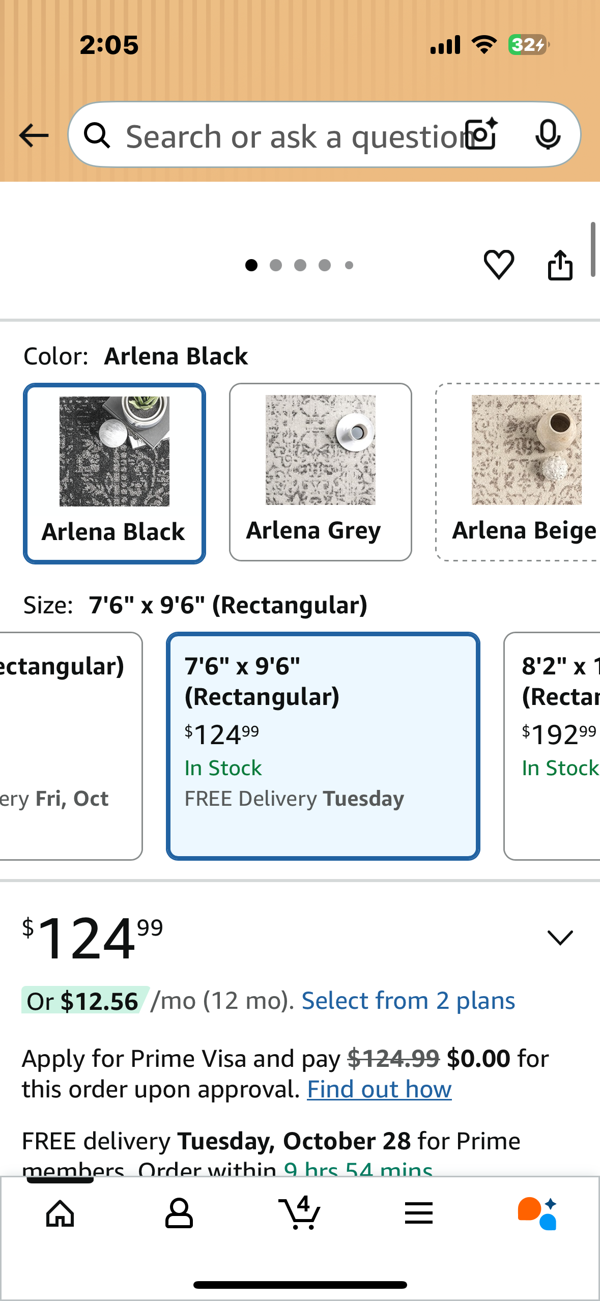 nuLOOM Arlena Vintage Traditional Area Rug - 7'6" x 9'6" Area Rug Modern/Contemporary Black/Grey Rugs for Living Room Bedroom Dining Room Kitchen (L1060)