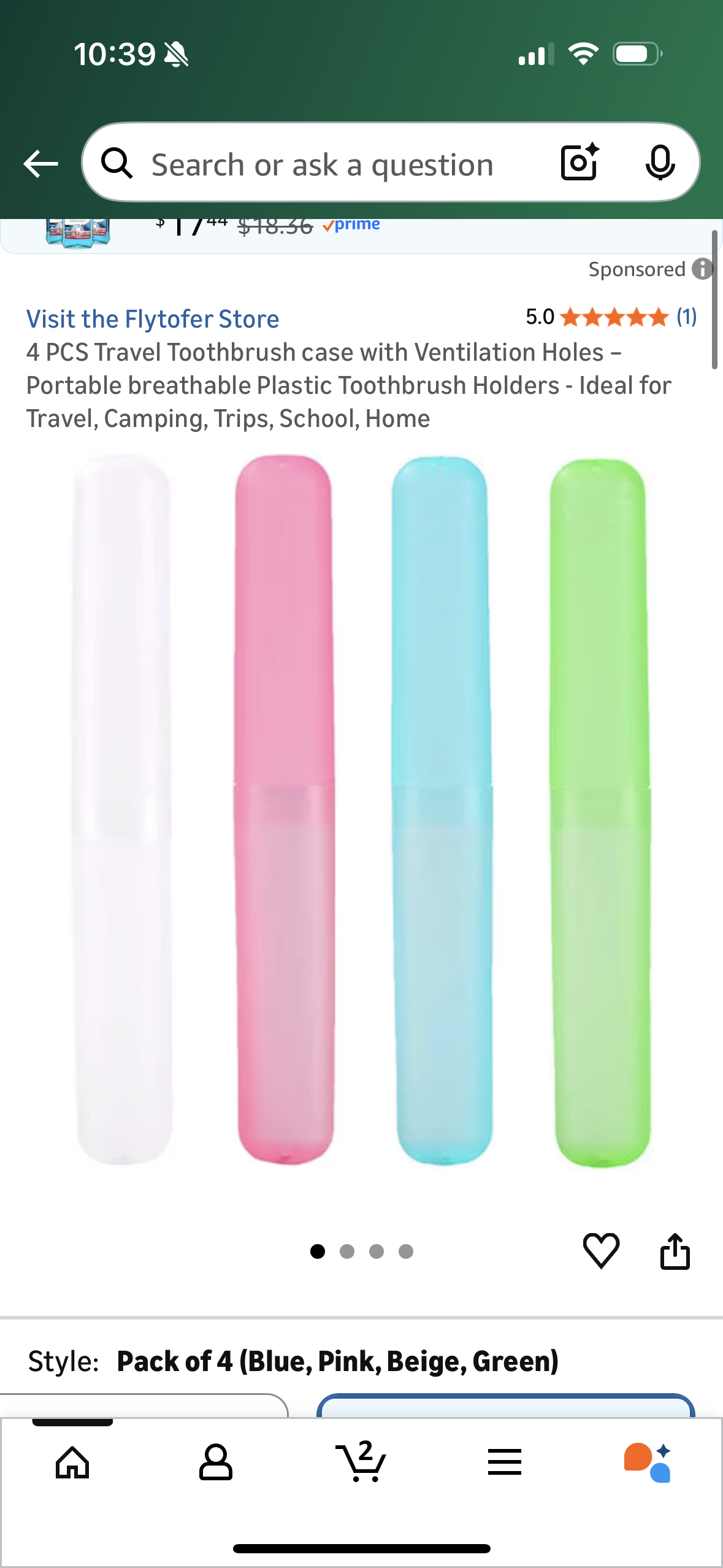 4 PCS Travel Toothbrush case with Ventilation Holes – Portable breathable Plastic Toothbrush Holders - Ideal for Travel, Camping, Trips, School, Home