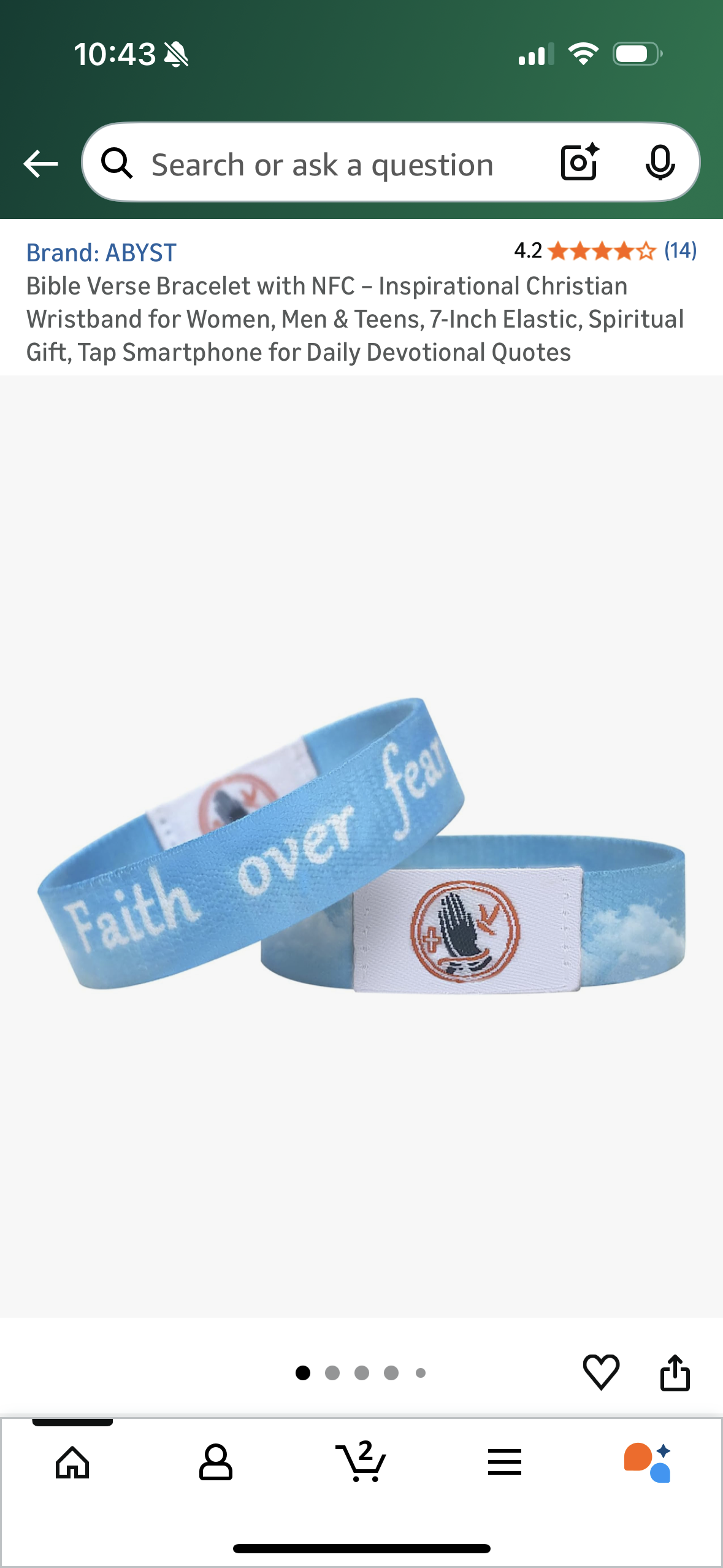 Bible Verse Bracelet with NFC – Inspirational Christian Wristband for Women, Men & Teens, 7-Inch Elastic, Spiritual Gift, Tap Smartphone for Daily Devotional Quotes