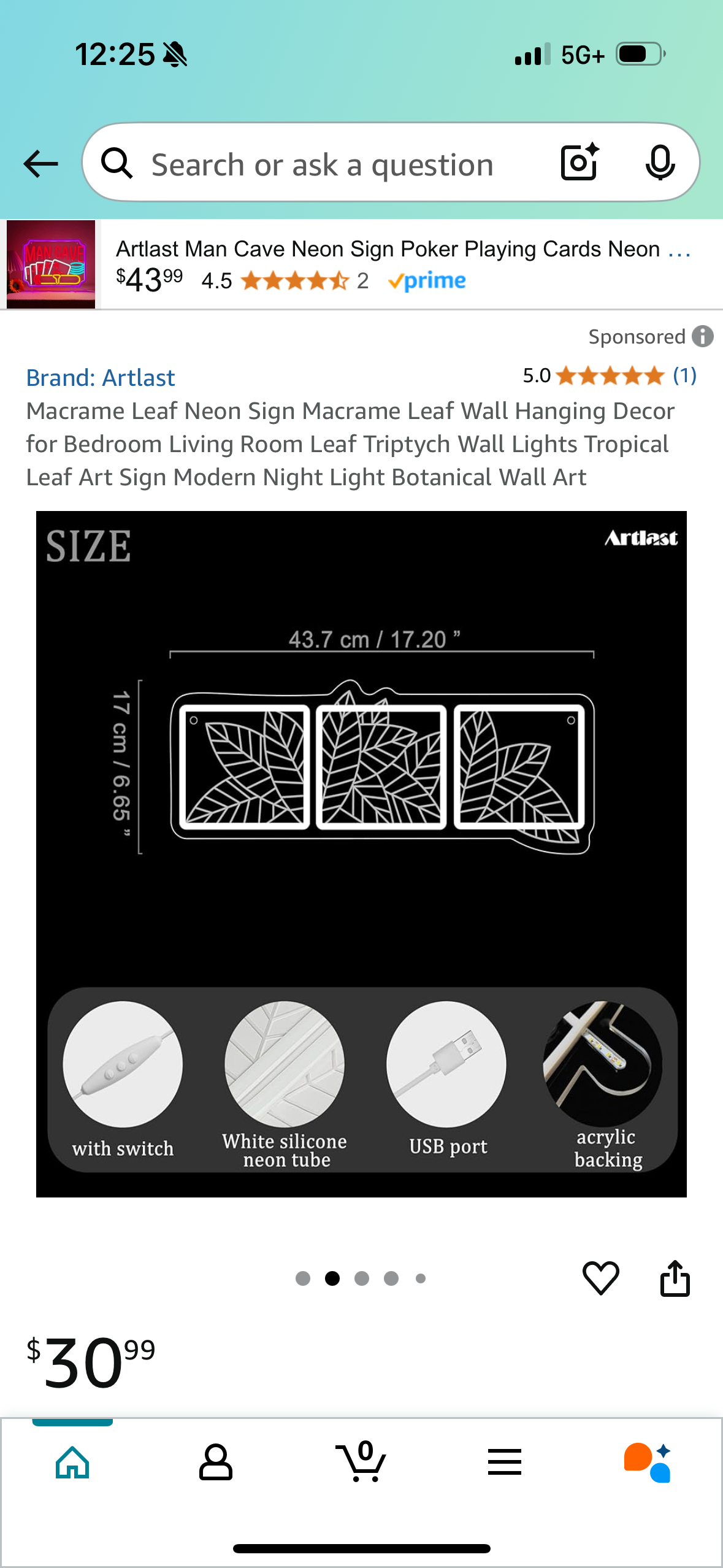 Macrame Leaf Neon Sign Macrame Leaf Wall Hanging Decor for Bedroom Living Room Leaf Triptych Wall Lights Tropical Leaf Art Sign Modern Night Light Botanical Wall Art