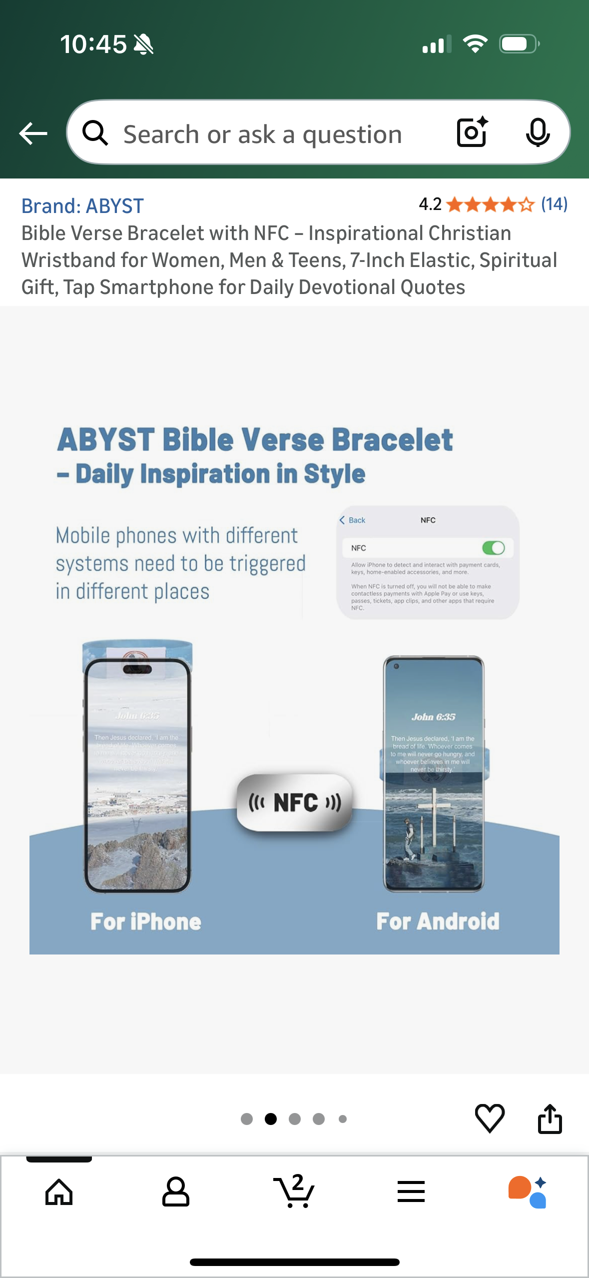 Bible Verse Bracelet with NFC – Inspirational Christian Wristband for Women, Men & Teens, 7-Inch Elastic, Spiritual Gift, Tap Smartphone for Daily Devotional Quotes