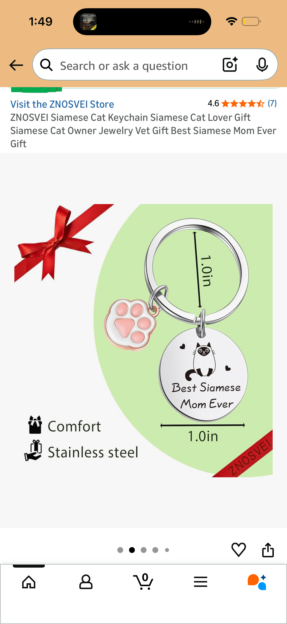 ZNOSVEI Siamese Cat Keychain Siamese Cat Lover Gift Siamese Cat Owner Jewelry Vet Gift Best Siamese Mom Ever Gift