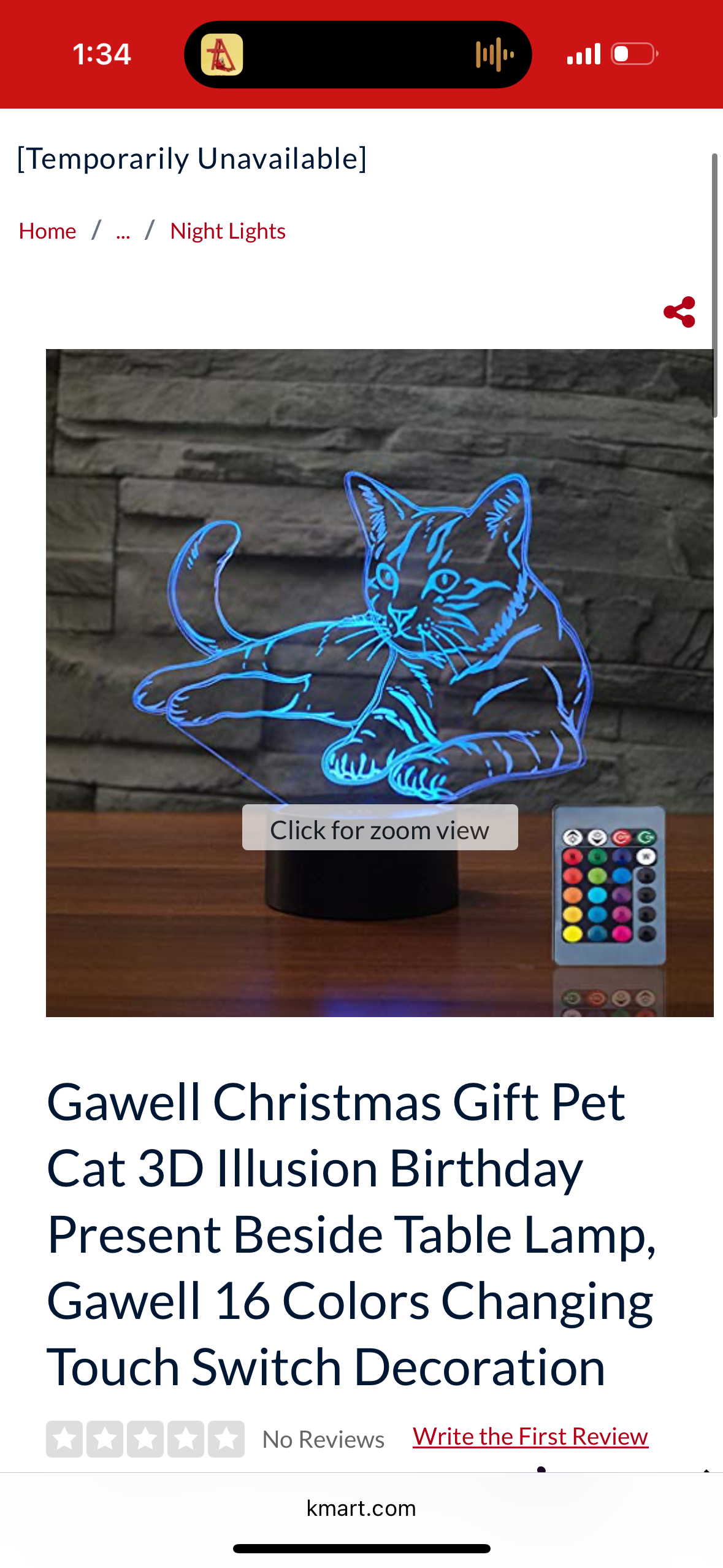 Gawell Christmas Gift Pet Cat 3D Illusion Birthday Present Beside Table Lamp, 16 Colors Changing Touch Switch Decoration Night Lamp with Remote Control Cat Lover Theme Toy