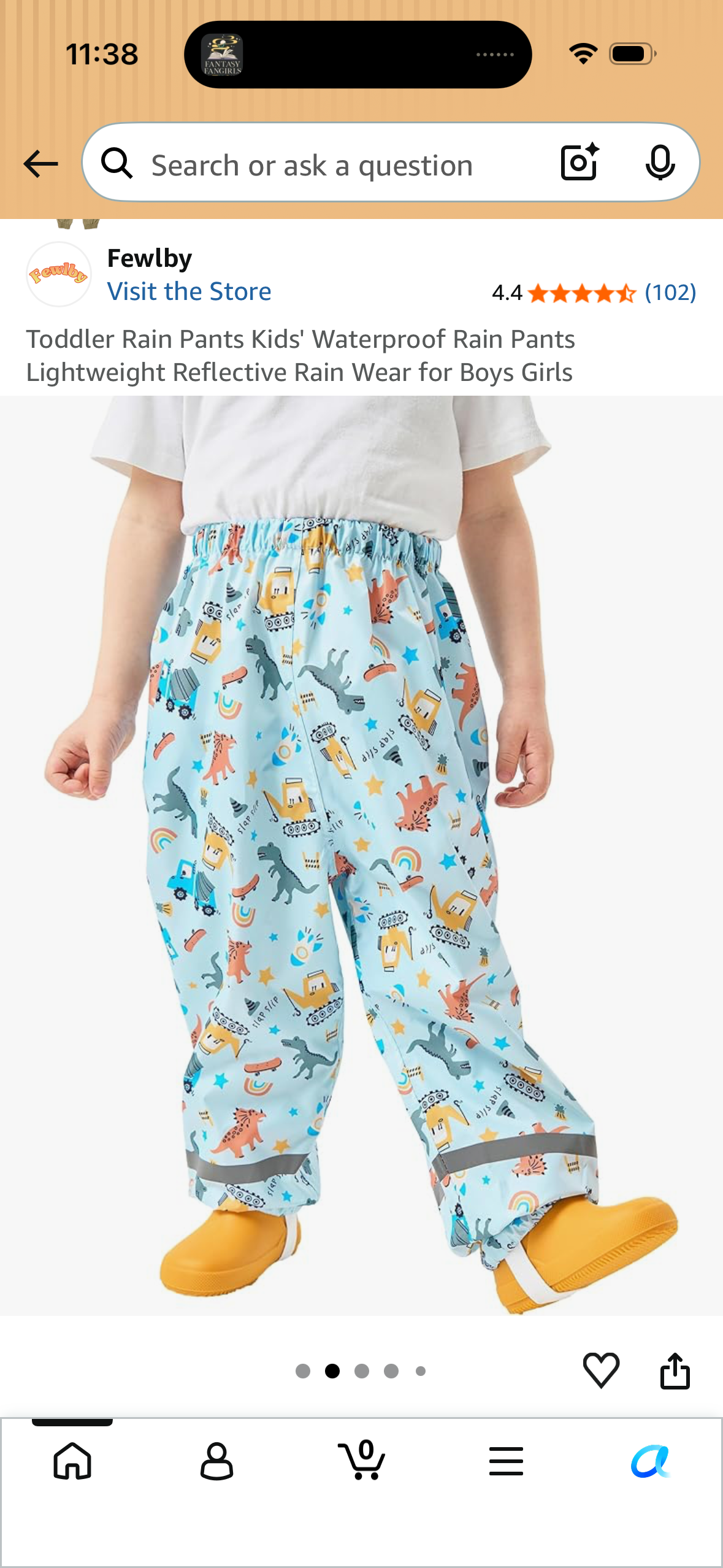 Toddler Rain Pants Kids' Waterproof Rain Pants Lightweight Reflective Rain Wear for Boys Girls (Size 10-11 Years)