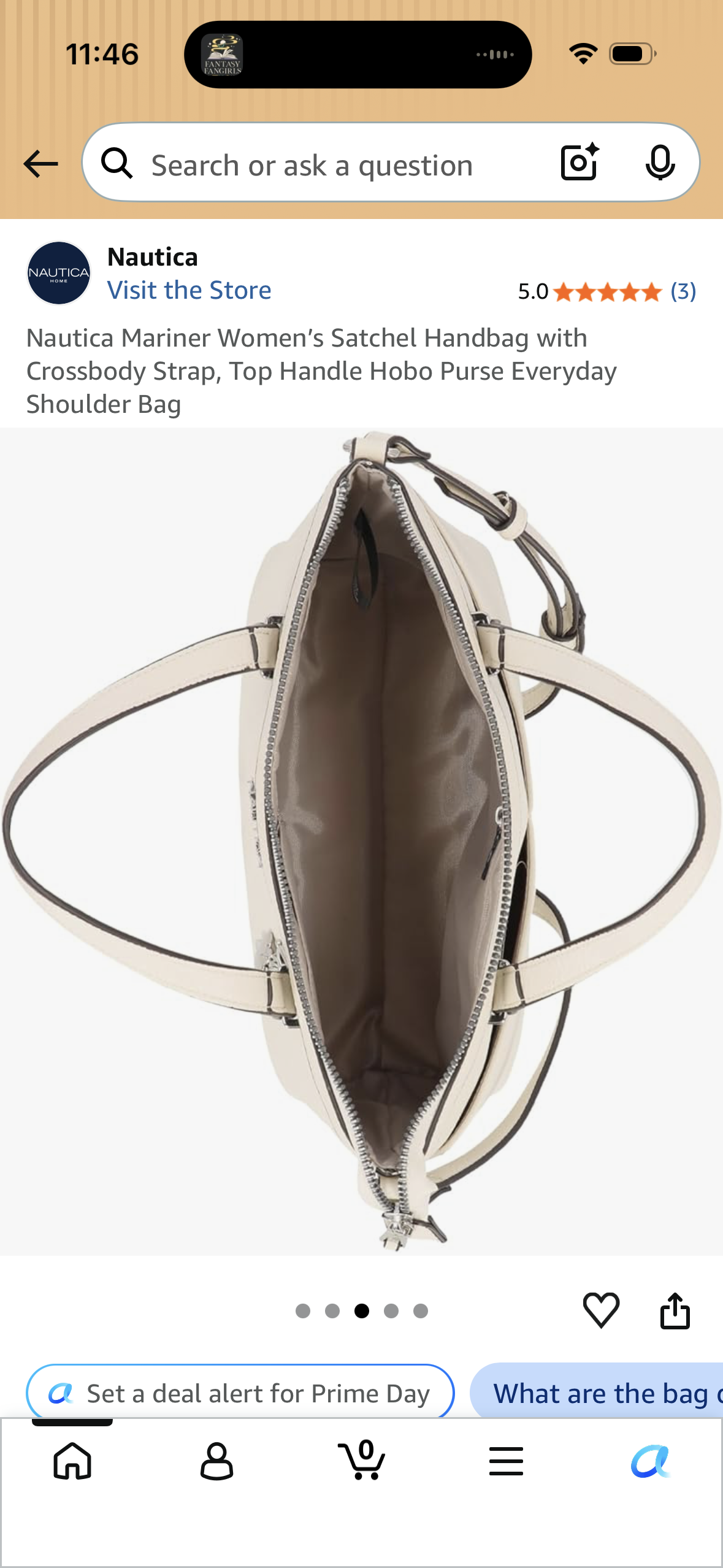 Nautica Mariner Women’s Satchel Handbag with Crossbody Strap, Top Handle Hobo Purse Everyday Shoulder Bag