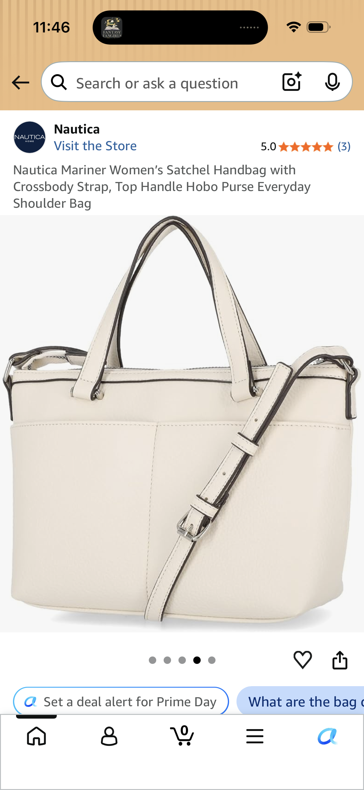Nautica Mariner Women’s Satchel Handbag with Crossbody Strap, Top Handle Hobo Purse Everyday Shoulder Bag