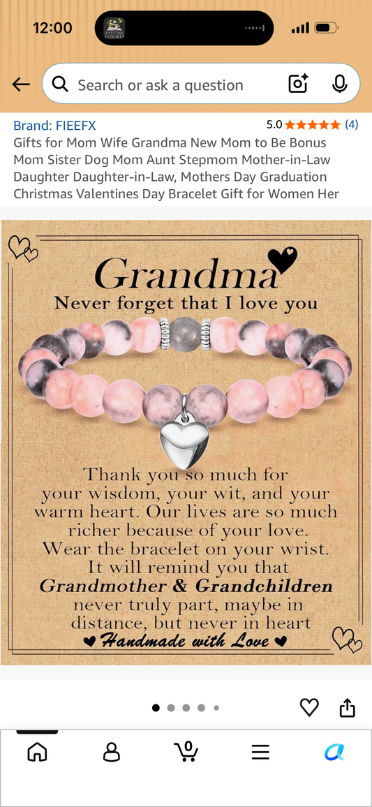 Gifts for Mom Wife Grandma New Mom to Be Bonus Mom Sister Dog Mom Aunt Stepmom Mother-in-Law Daughter Daughter-in-Law, Mothers Day Graduation Christmas Valentines Day Bracelet Gift for Women Her