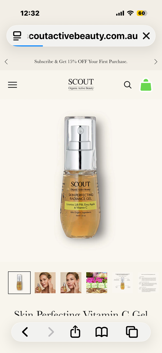 SCOUT Australia Skin Perfecting Radiance Gel with Vitamin C
