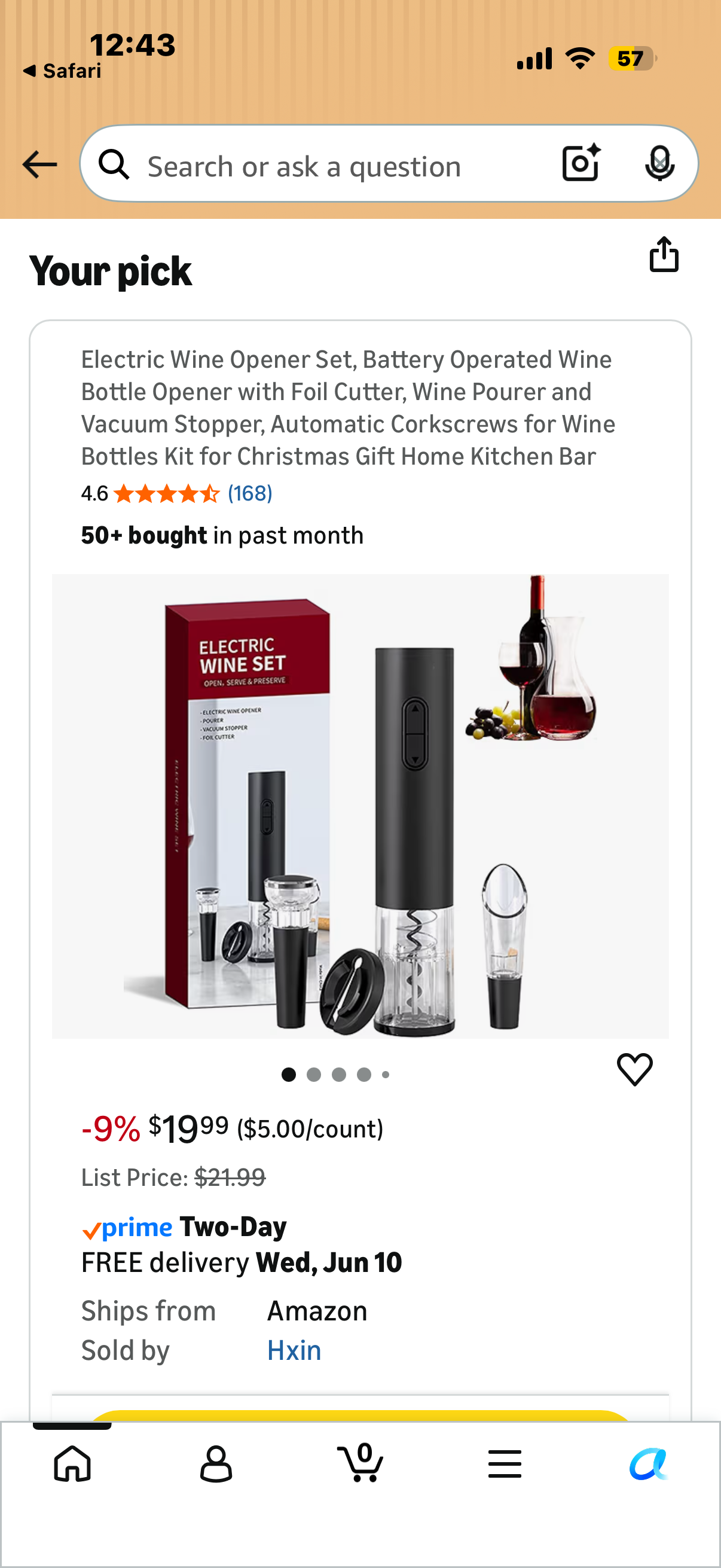 Automatic Electric Wine Opener Wine Bottle Opener with Foil Cutter Aerator Pourer and Vacuum Stopper Battery Operated Corkscrew Remover Gift for Wine Lovers Home Kitchen Party Wedding