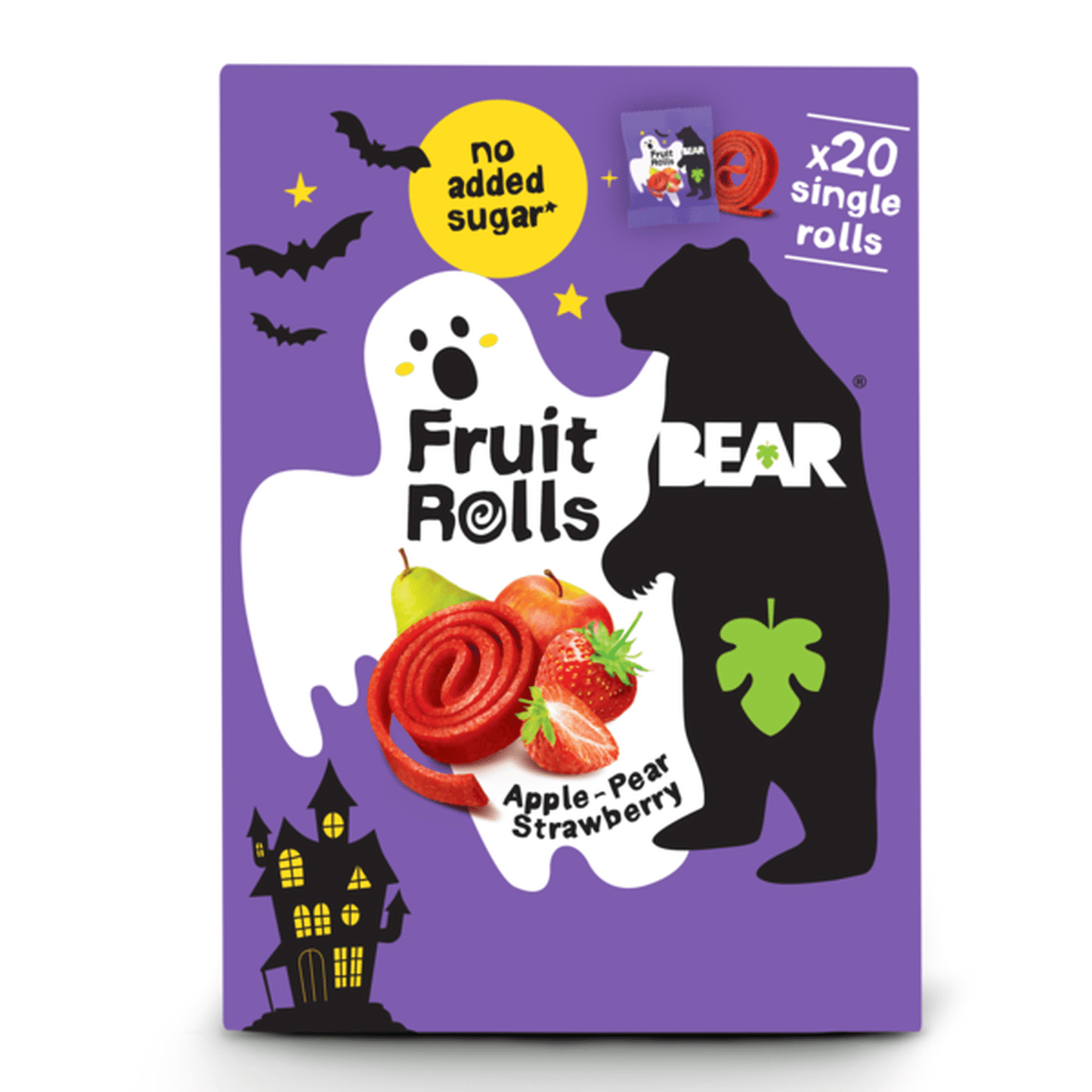 Bear Fruit Rolls, Strawberry 20 Rolls