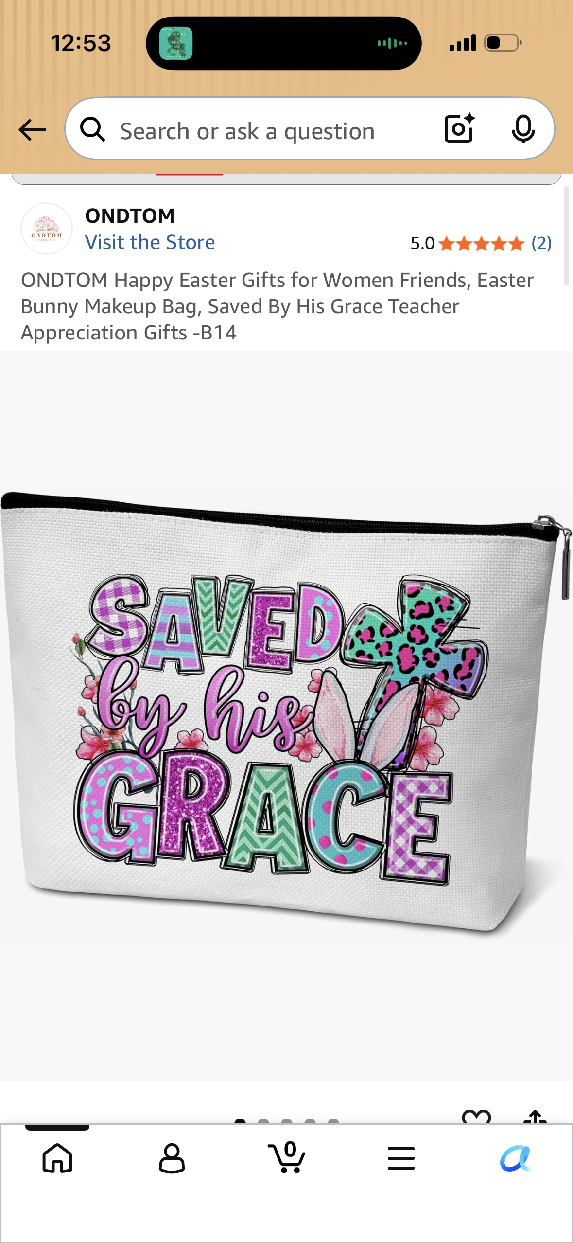 Easter Bunny Makeup Bag, Saved By His Grace Teacher Appreciation Gifts