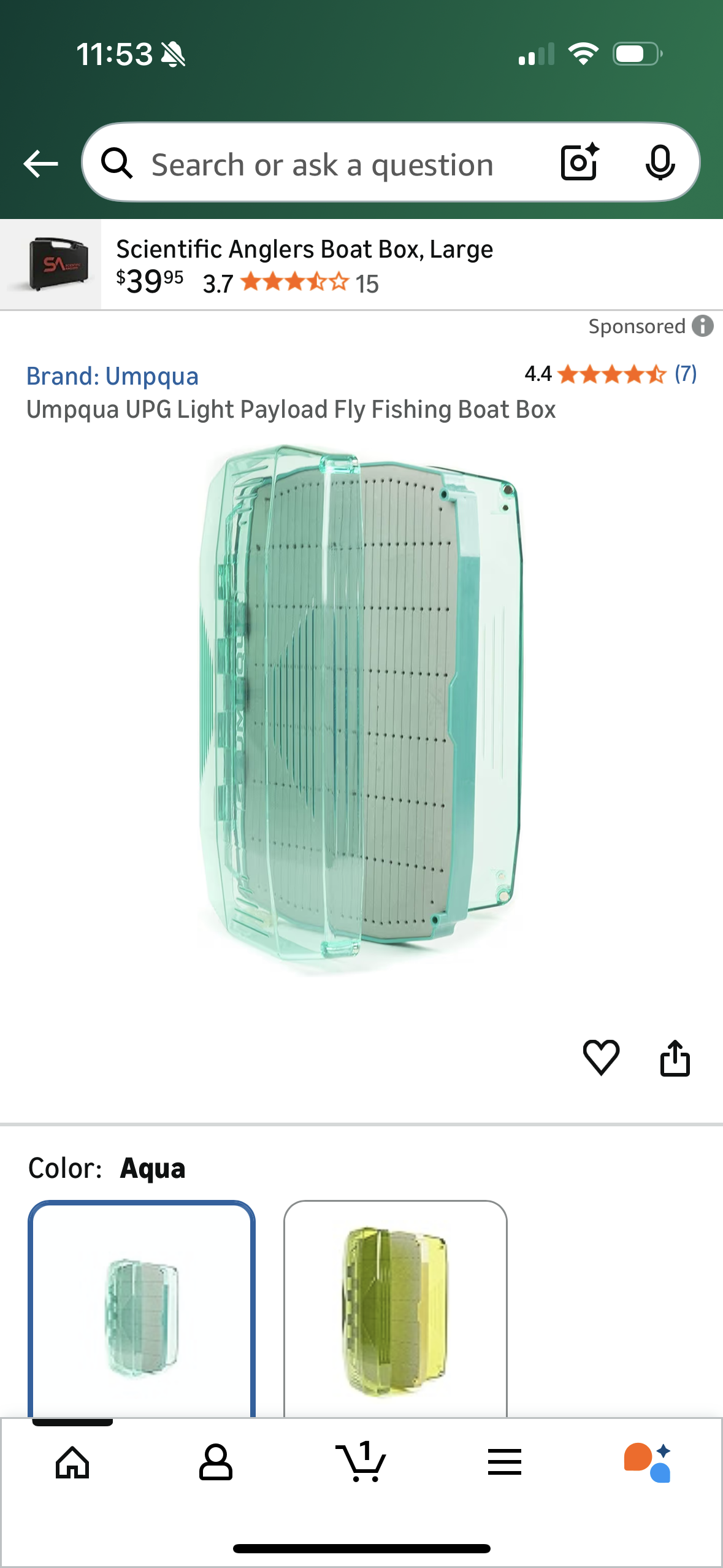 Umpqua UPG Light Payload Fly Fishing Boat Box