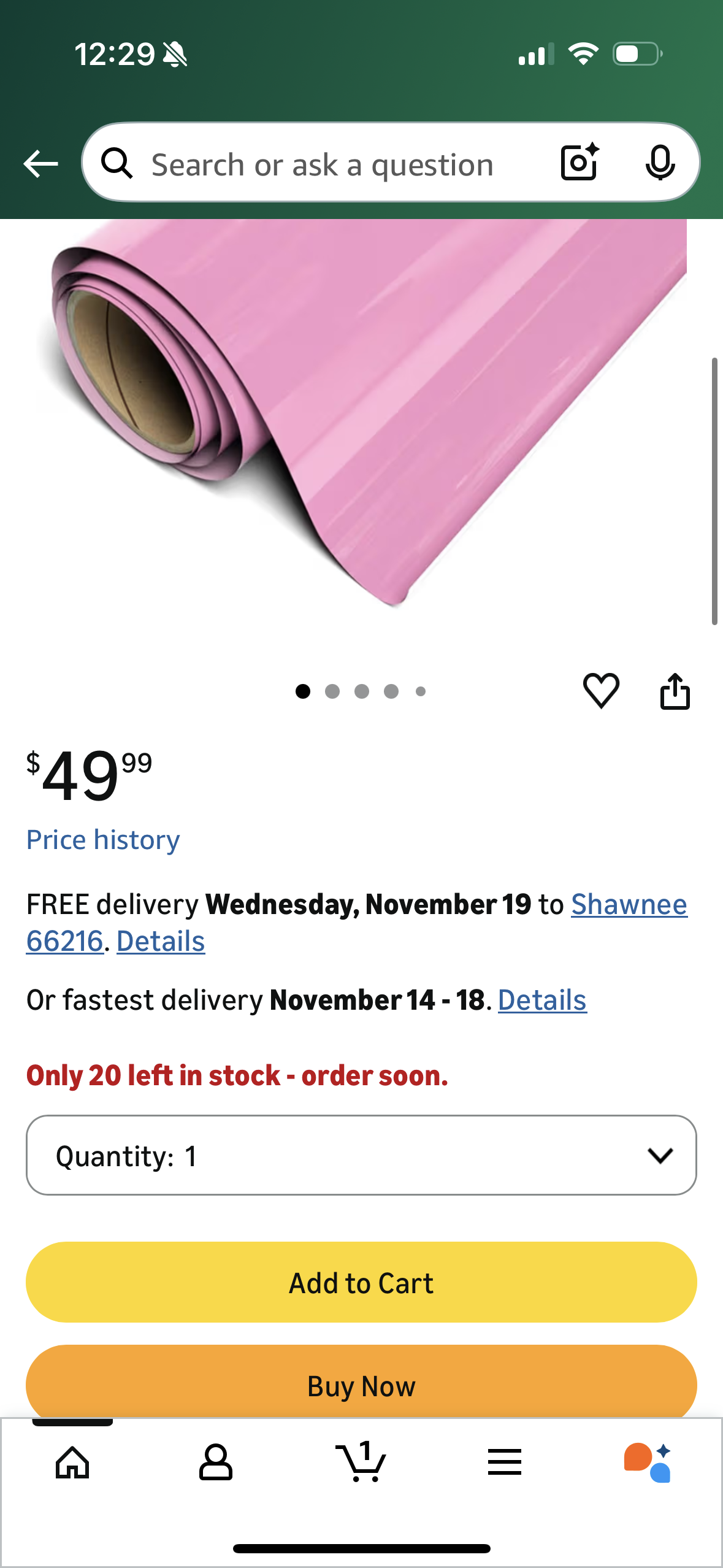 Siser EasyWeed Heat Transfer Vinyl 15" x 20ft Roll (Bubble Gum) Compatible with Siser Romeo/Juliet & Other Professional or Craft Cutters - Layerable - CPSIA Certified