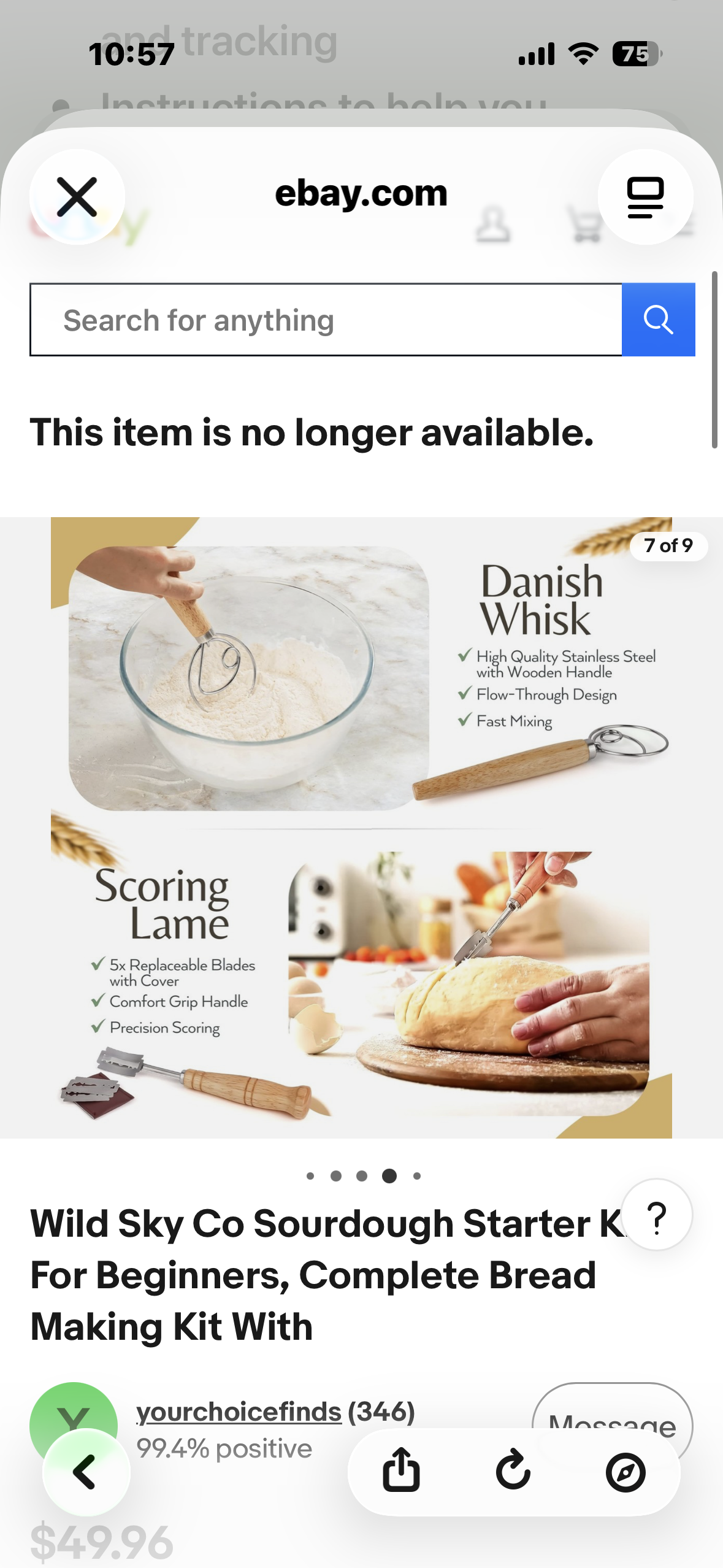 Wild Sky Co Sourdough Starter Kit For Beginners, Complete Bread Making Kit