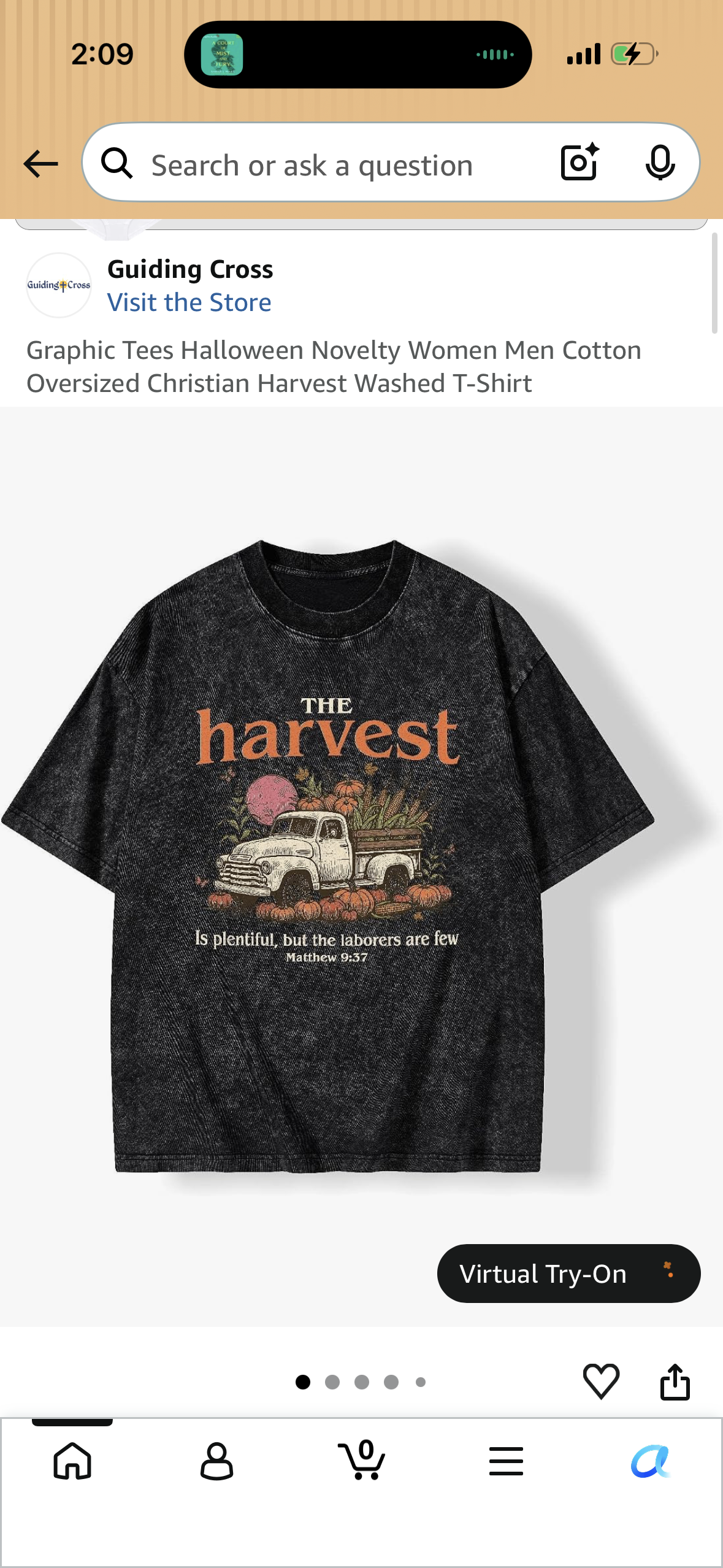 The Harvest - Graphic Tees Halloween Novelty Women Men Cotton Oversized Christian Harvest Washed T-Shirt (Size X-Large)