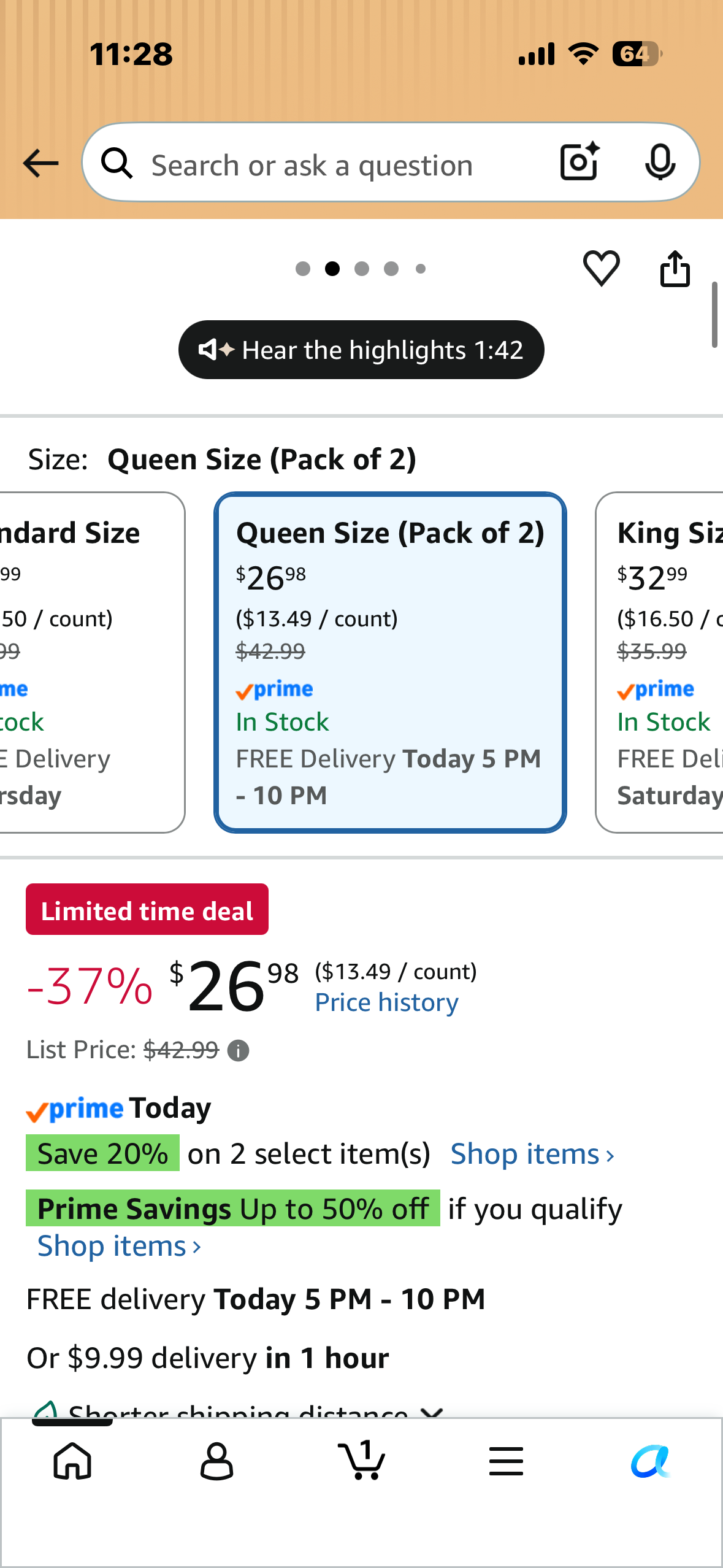 COZSINOOR Queen Size Bed Pillows for Sleeping - Premium Down Alternative Pillows, Set of 2 for Side, Back, Stomach Sleepers - Hotel Quality