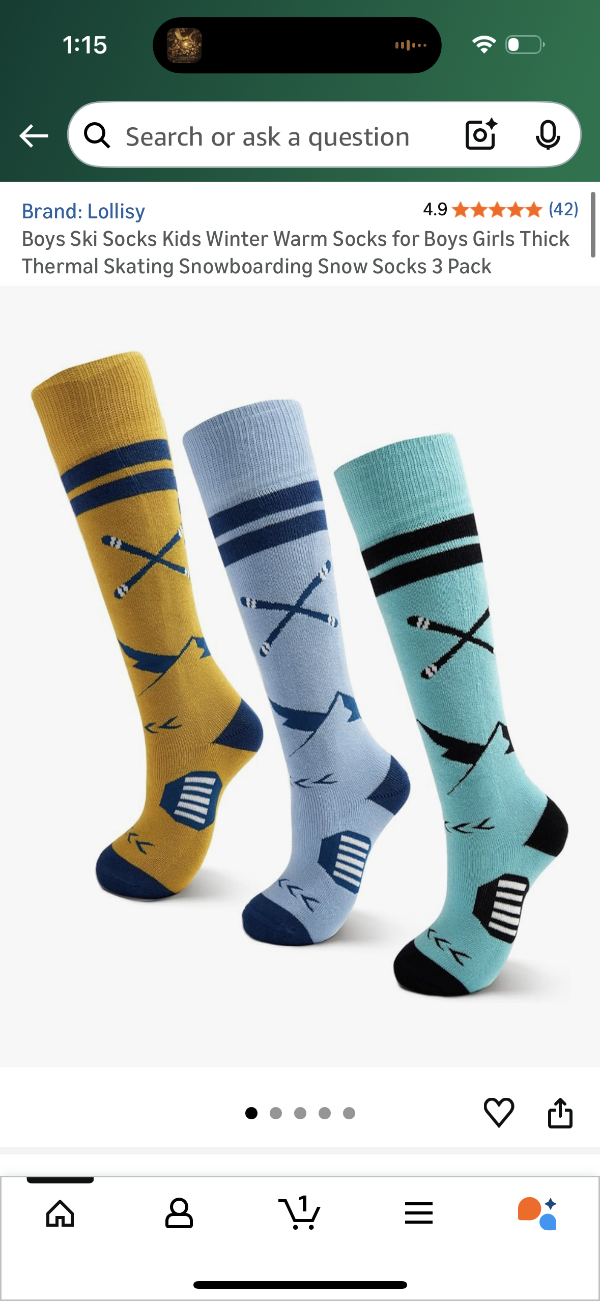 Boys Ski Socks Kids Winter Warm Socks for Boys Girls Thick Thermal Skating Snowboarding Snow Socks 3 Pack (Size 6-8 Years)