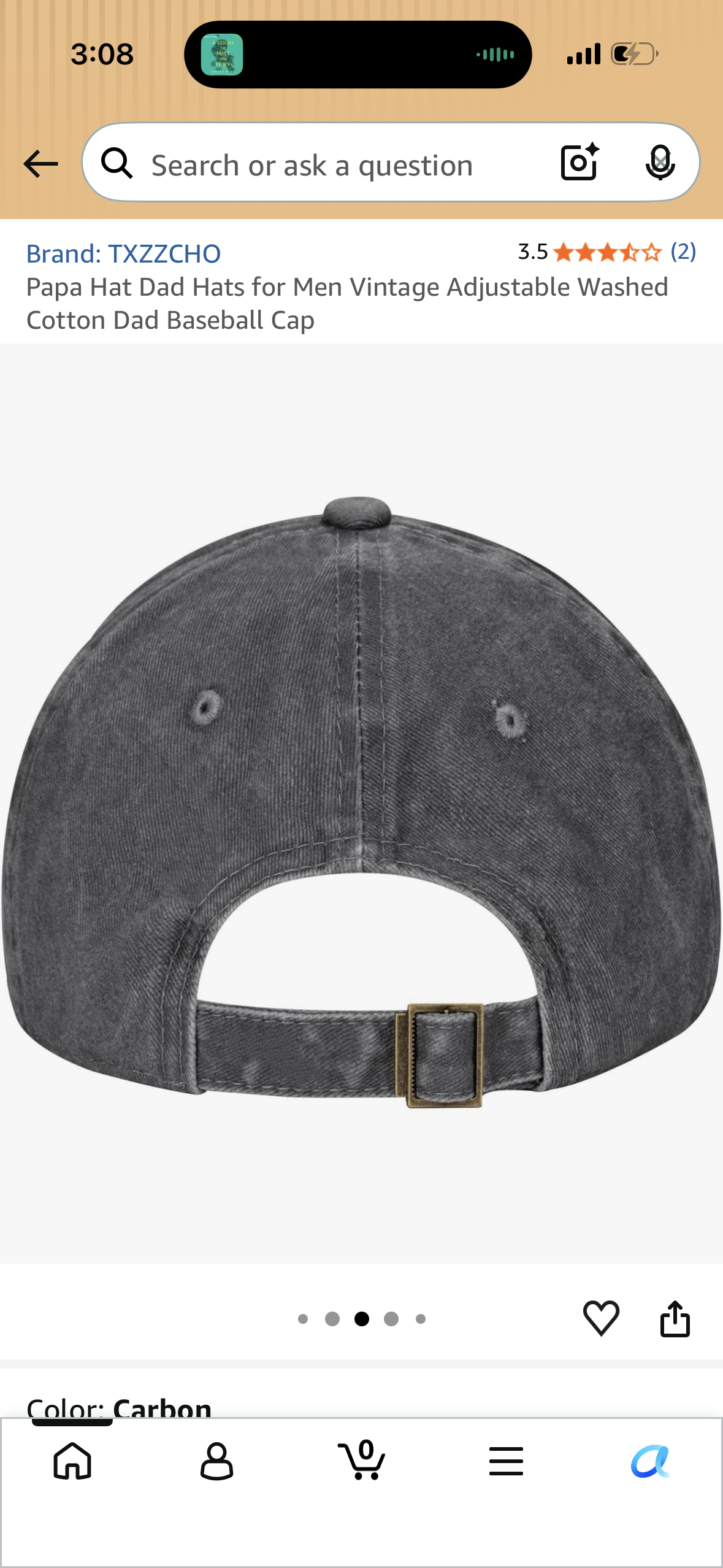 Papa Hat Dad Hats for Men Vintage Adjustable Washed Cotton Dad Baseball Cap