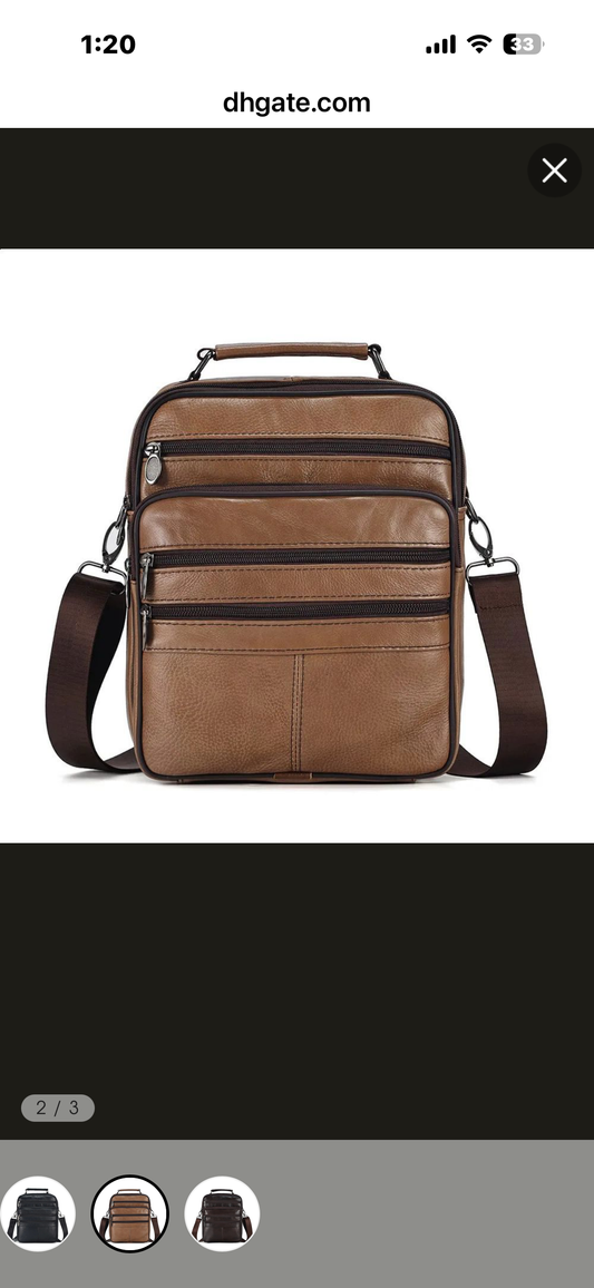 Men’s Leather Crossbody Bag