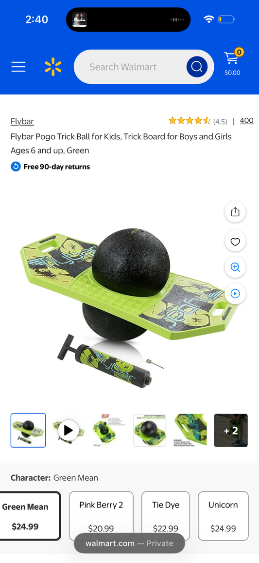 Flybar Pogo Ball Trick Board & Pump