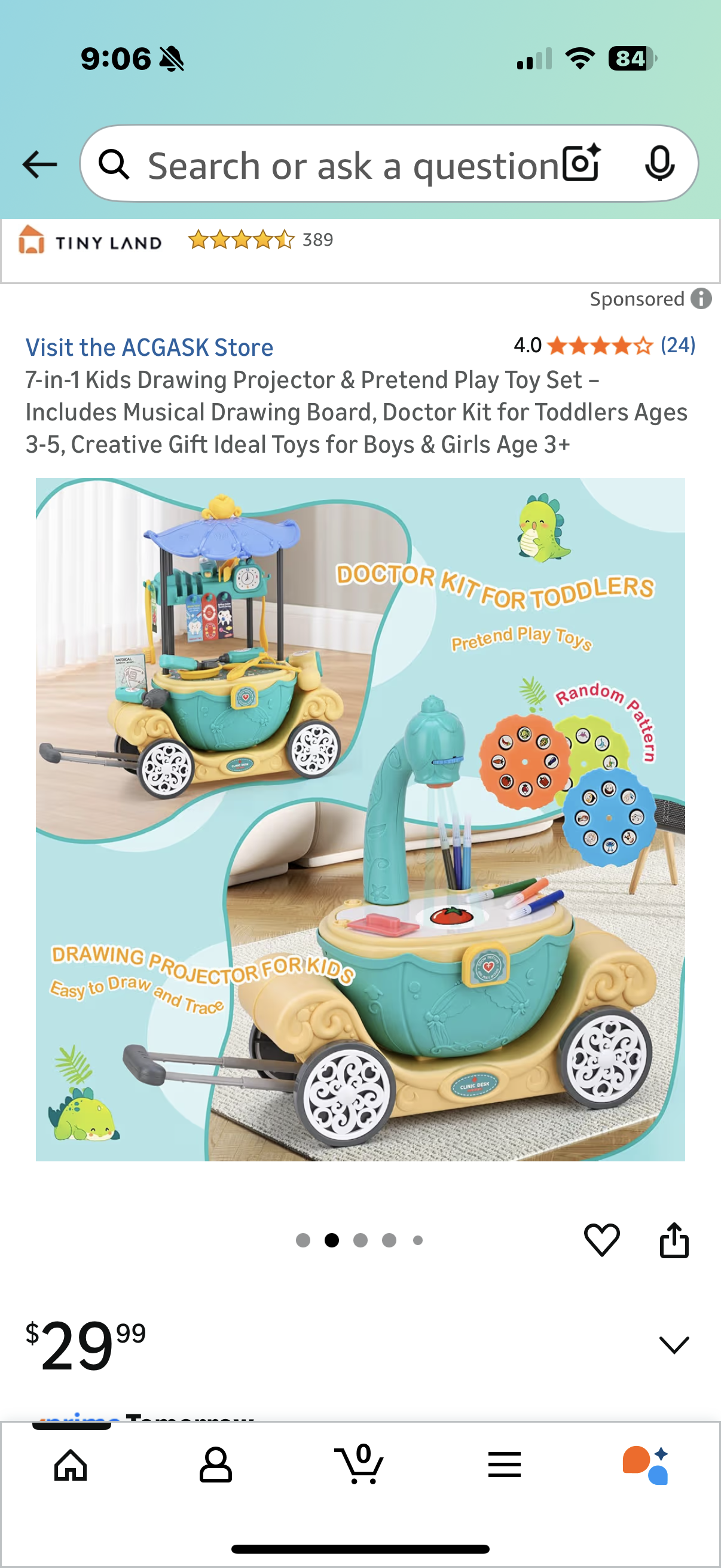 7-in-1 Kids Drawing Projector & Pretend Play Toy Set – Includes Musical Drawing Board, Doctor Kit for Toddlers Ages 3-5, Creative Gift Ideal Toys for Boys & Girls Age 3+