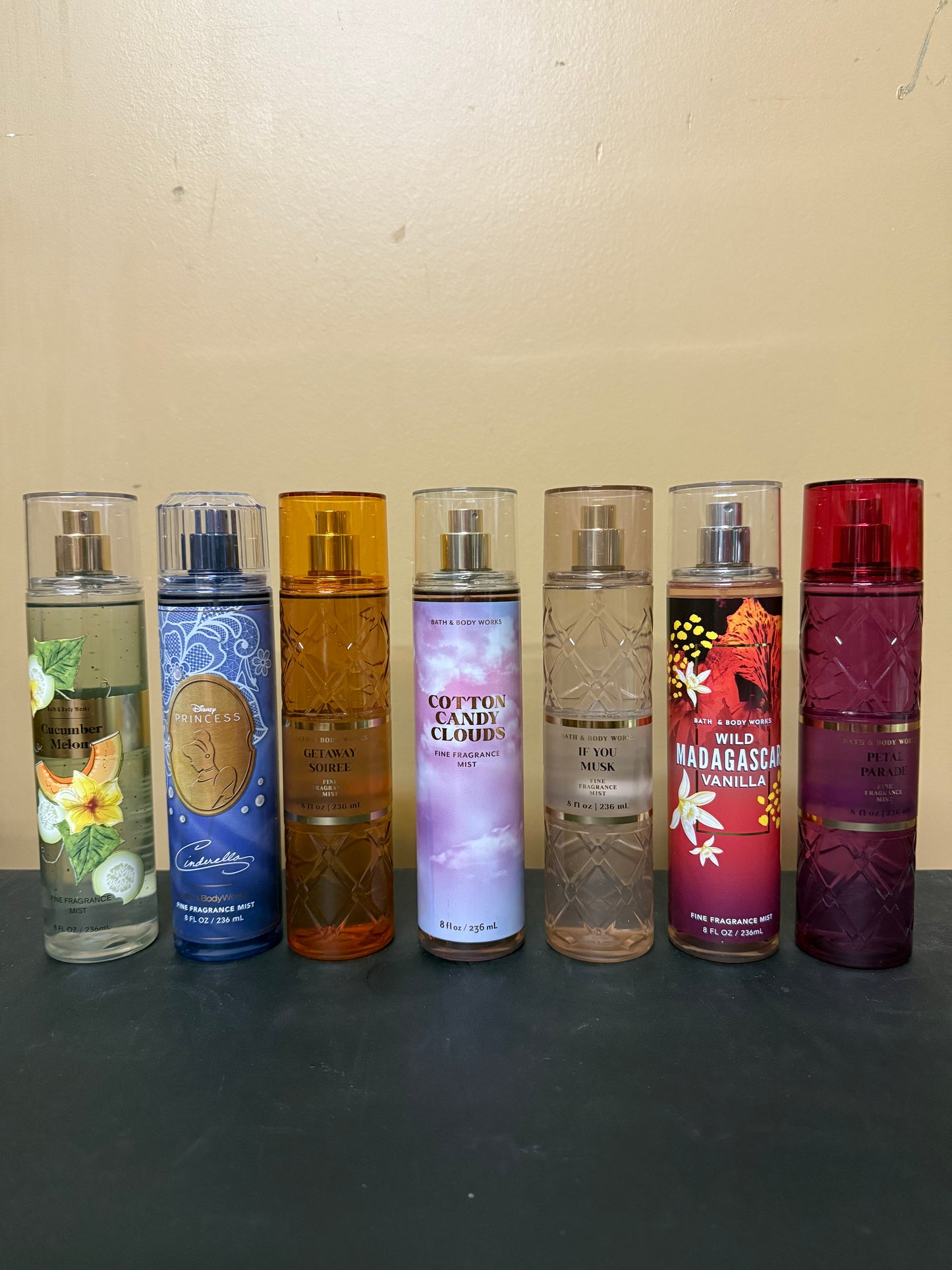 Set of 3 Bath and Body Works Fine Fragrance Mists*