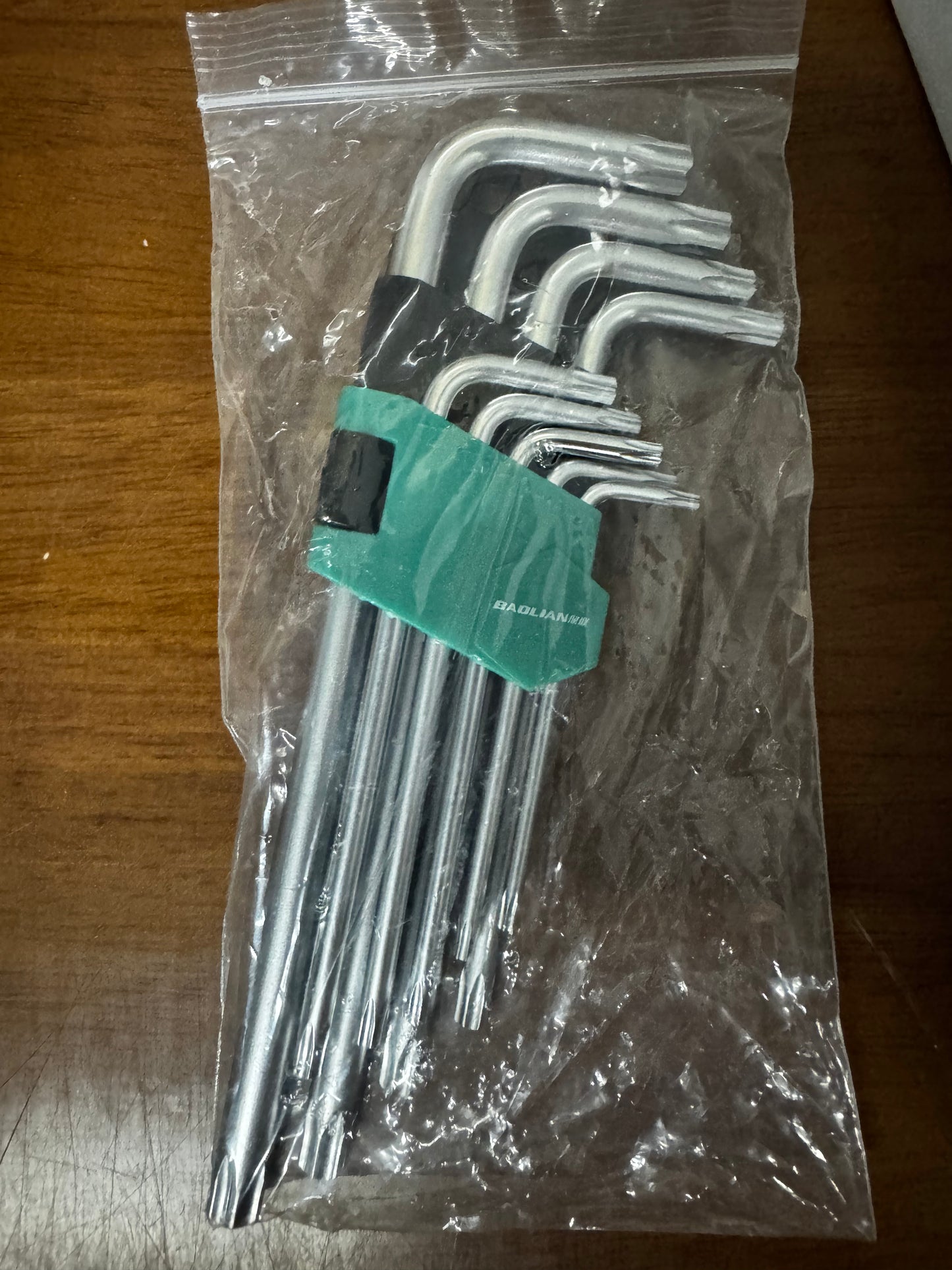 Long Arm Torx Star Allen Wrench Set, Star Key Set T10-T50, Hex Key Set Chrome Vanadium Steel(Cr-V), Tamperproof TORX L- Key Set (9-Piece)