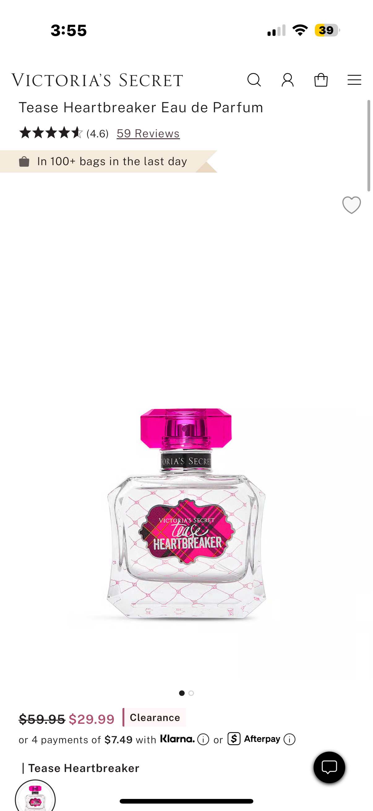 Victoria’s Secret FINE FRAGRANCE Tease Heartbreaker Eau de Parfum