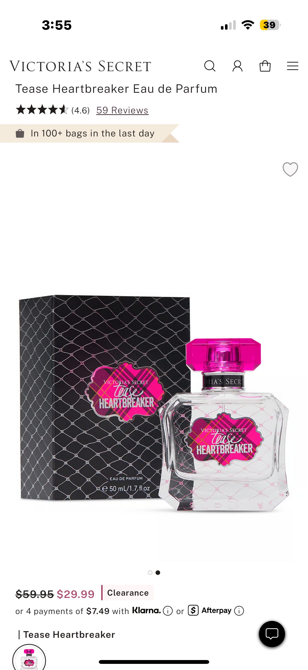 Victoria’s Secret FINE FRAGRANCE Tease Heartbreaker Eau de Parfum