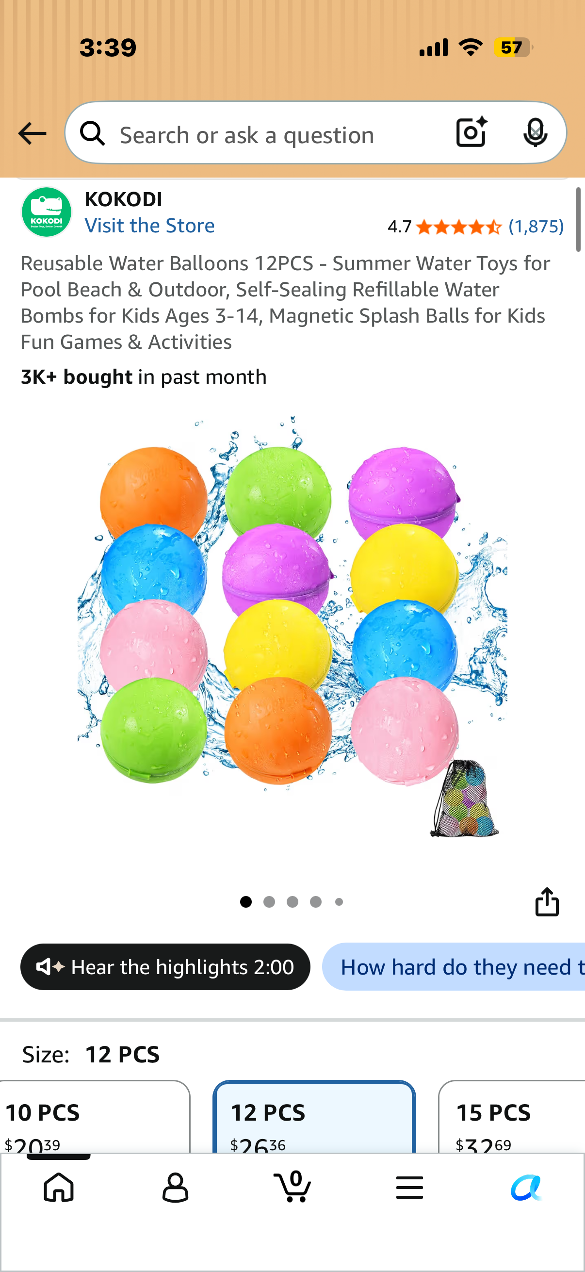 Reusable Water Balloons 12PCS - Summer Water Toys for Pool Beach & Outdoor, Self-Sealing Refillable Water Bombs for Kids Ages 3-14, Magnetic Splash Balls for Kids Fun Games & Activities