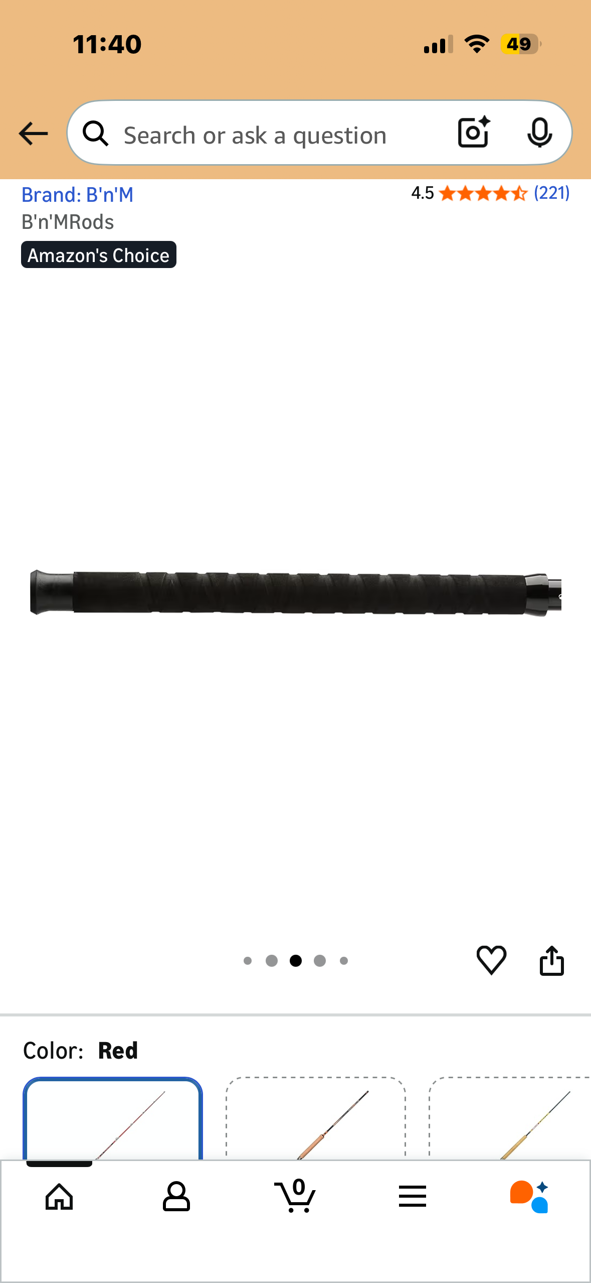 BnM Silver Cat Elite Rod 7.5 ft 1 pc (W605)