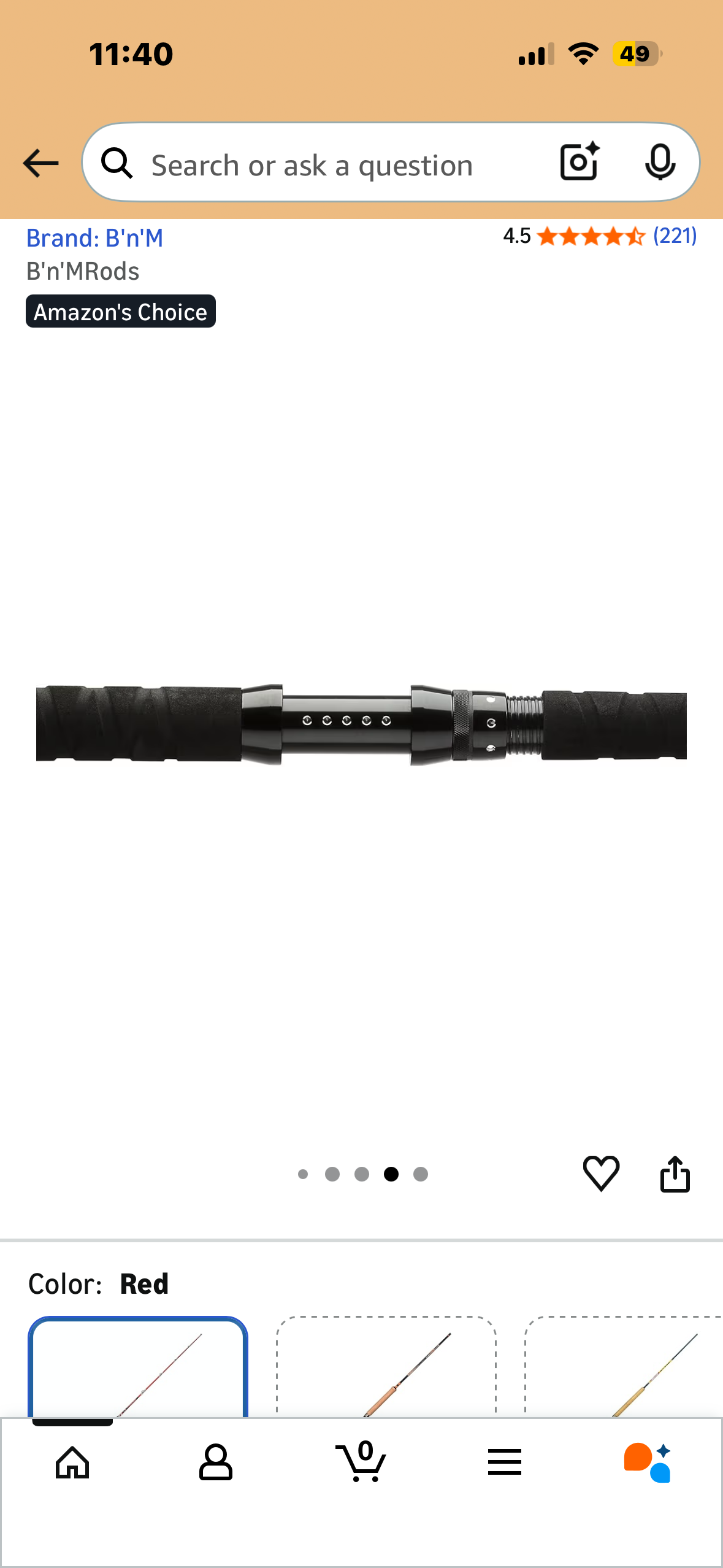 BnM Silver Cat Elite Rod 7.5 ft 1 pc (W605)