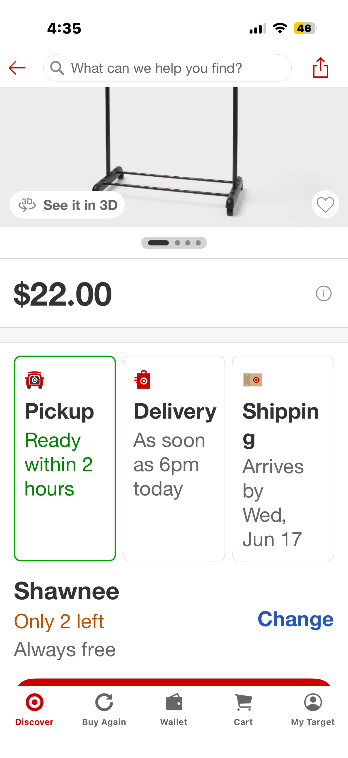Adjustable Double Rod Garment Rack - Brightroom™