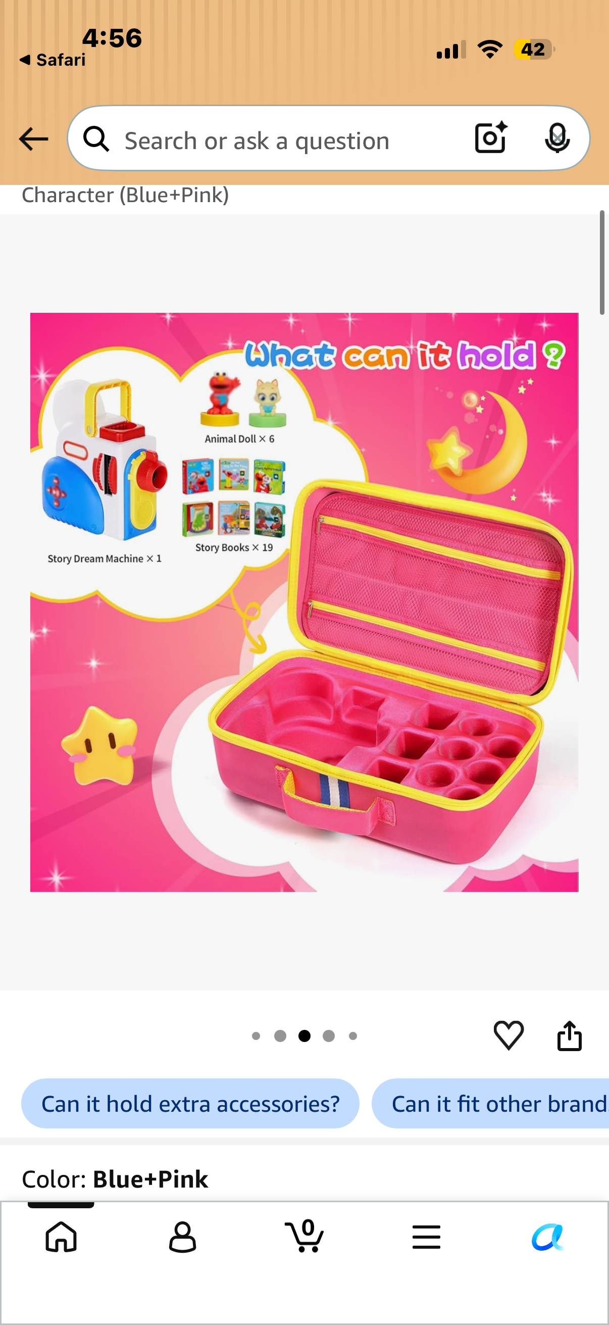 Large Carrying Case Compatible with Little Tikes Story Dream Machine Books Starter Set and Accessories, With Storage Organizer Bag Suitable for Books and Audio Play Character