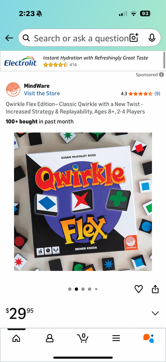 Qwirkle Flex Edition– Classic Qwirkle with a New Twist - Increased Strategy & Replayability, Ages 8+, 2-4 Players