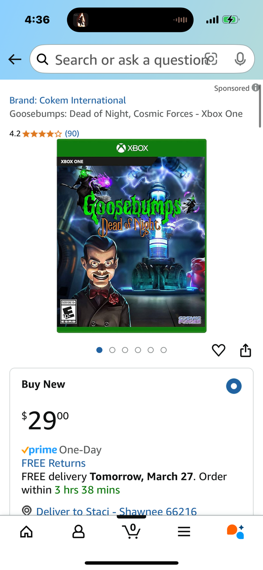 Goosebumps: Dead of Night, Cosmic Forces - Xbox One