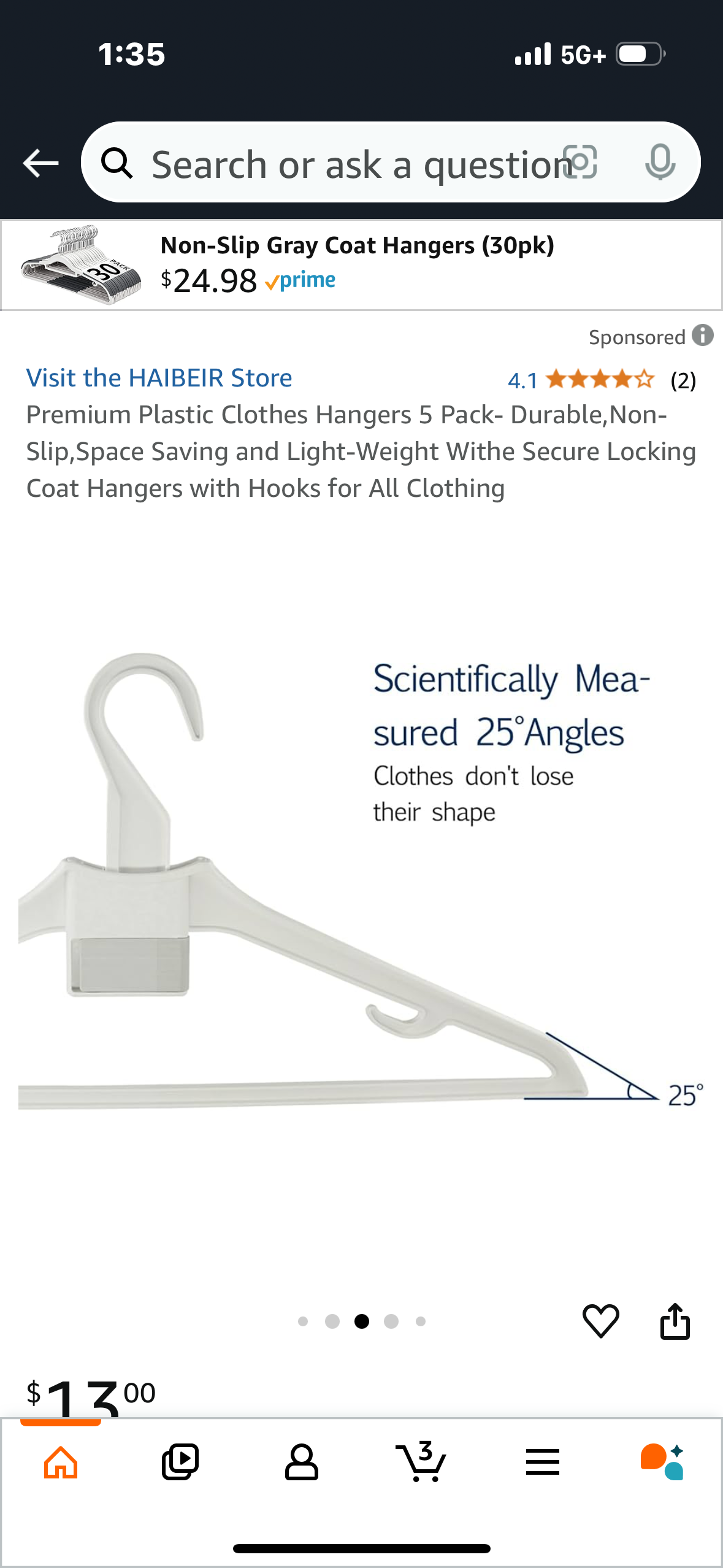 Premium Plastic Clothes Hangers 5 Pack- Durable,Non-Slip,Space Saving and Light-Weight Withe Secure Locking Coat Hangers with Hooks for All Clothing