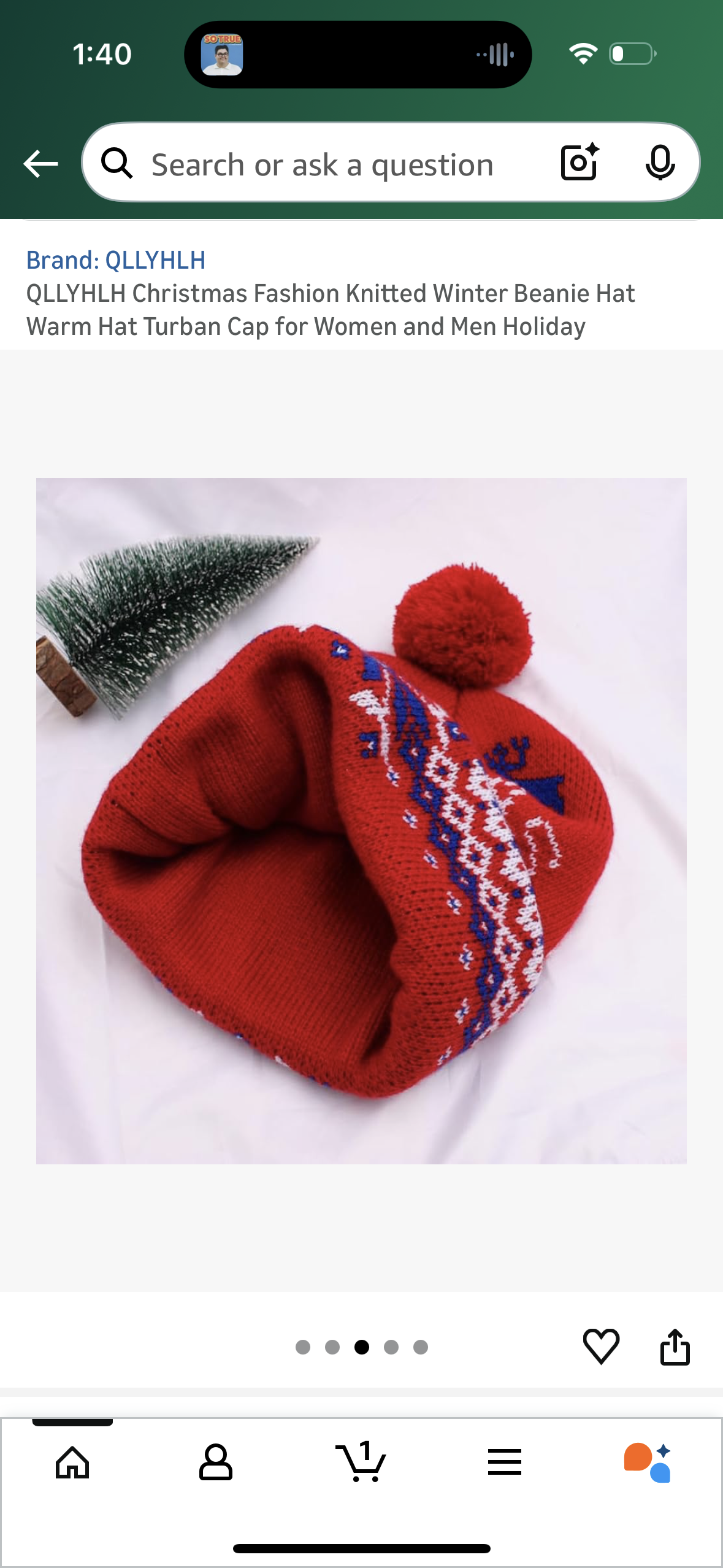 Christmas Fashion Knitted Winter Beanie Hat Warm Hat Turban Cap for Women and Men Holiday