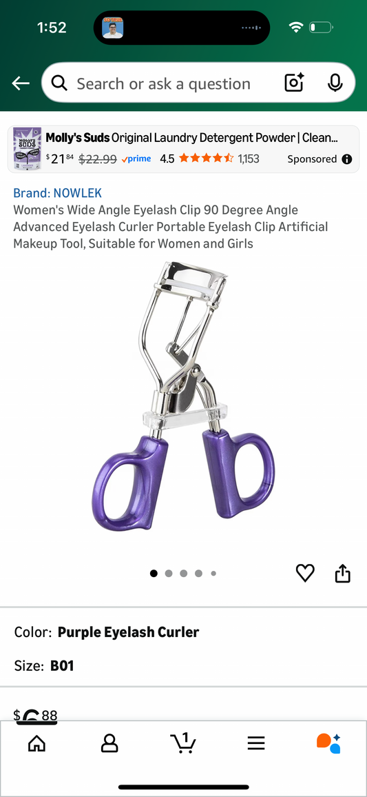 Women's Wide Angle Eyelash Clip 90 Degree Angle Advanced Eyelash Curler Portable Eyelash Clip Artificial Makeup Tool, Suitable for Women and Girls