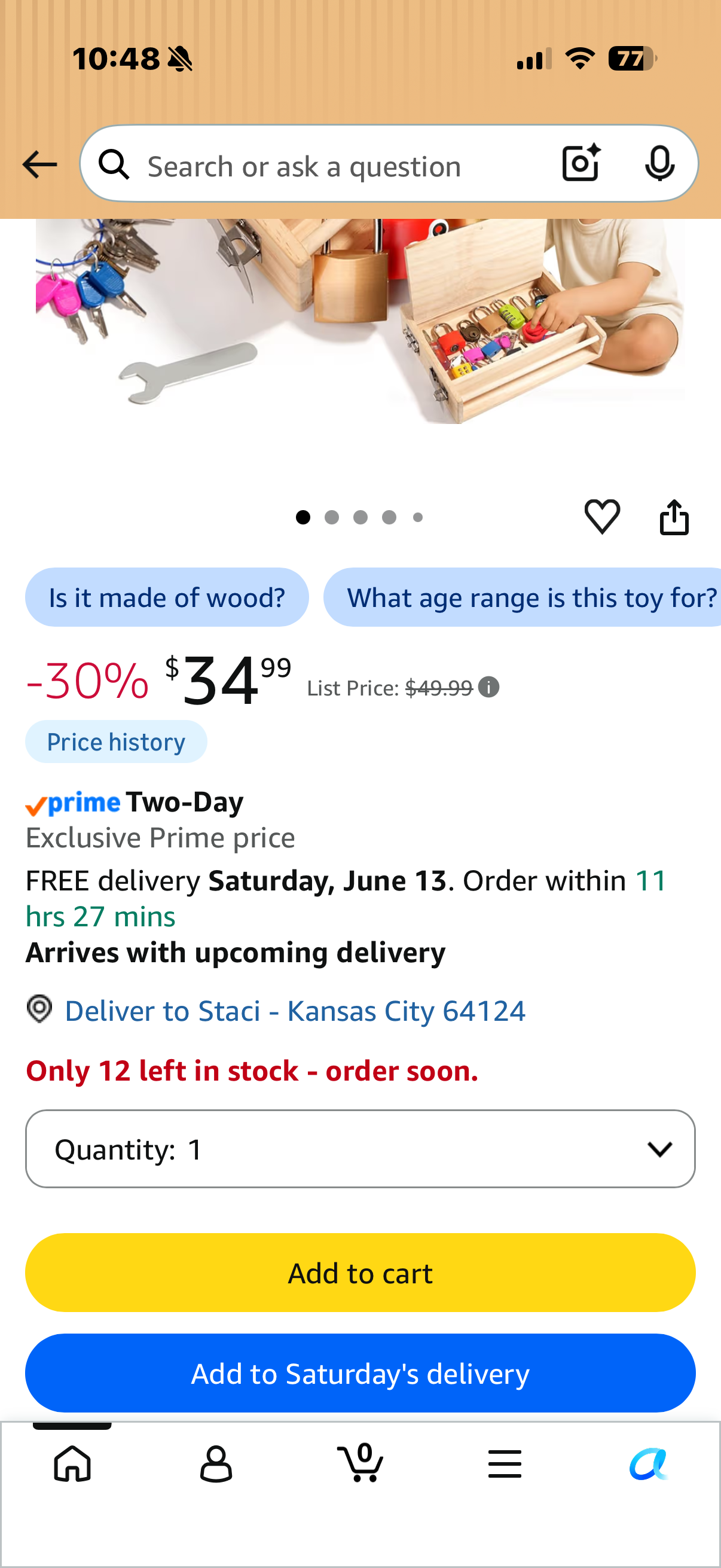 Montessori Wooden Busy Board - Fine Motor Skills Toys for 2-5 Year Old Boys Girls, Preschool STEM Life Skills Game, Latches Lock Key Sensory Toy, Screwdriver Board Set, Educational Gift