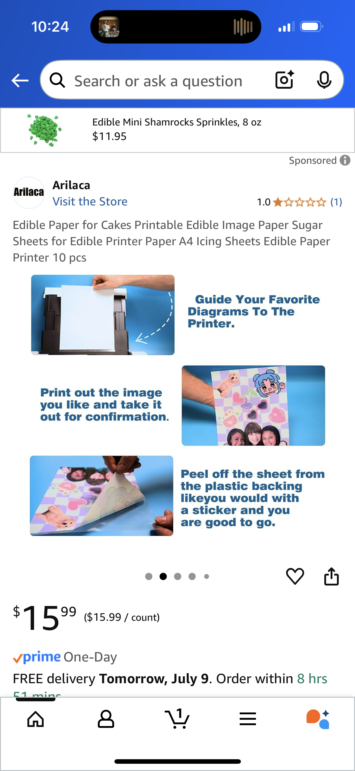 Edible Paper for Cakes Printable Edible Image Paper Sugar Sheets for Edible Printer Paper A4 Icing Sheets Edible Paper Printer 10 pcs