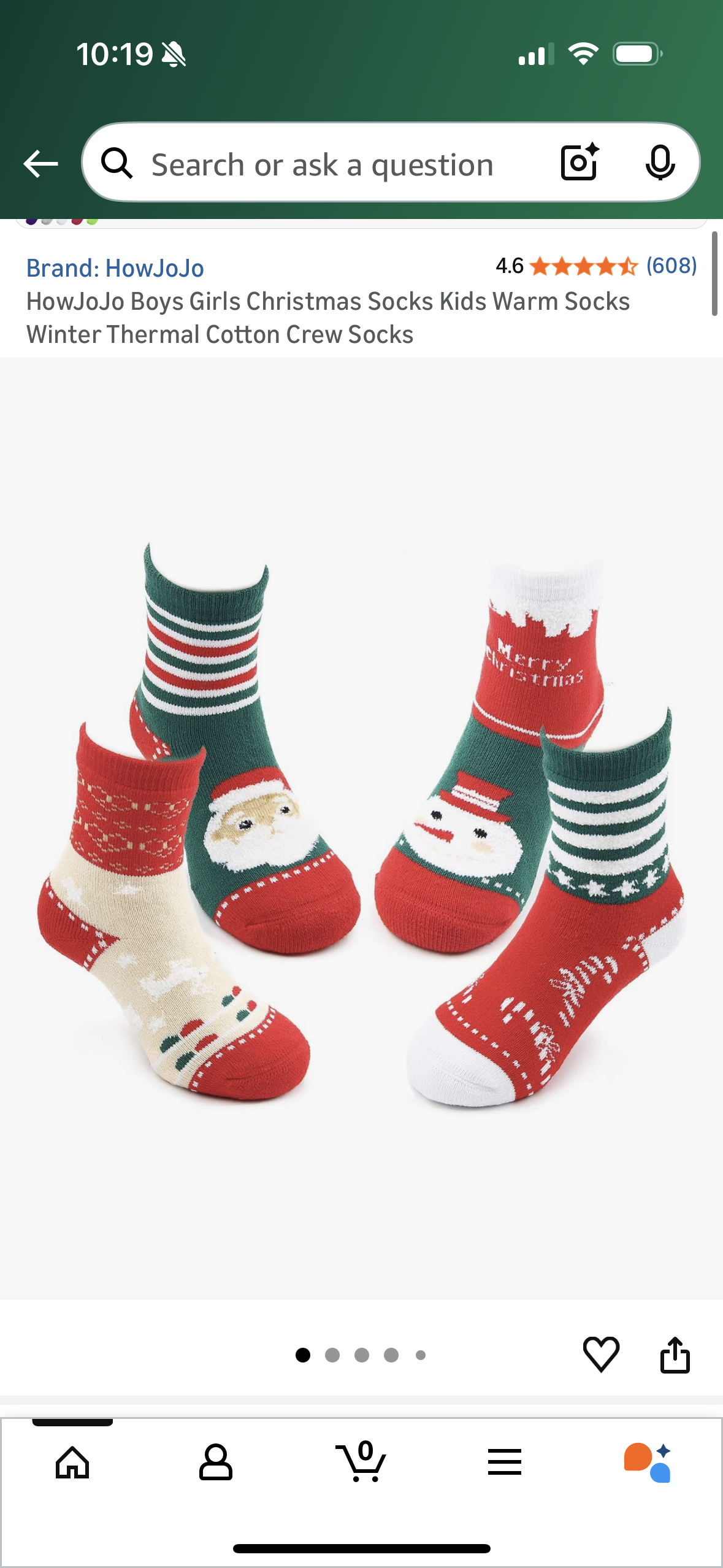 Kids Christmas Socks Kids Warm Socks Winter Thermal Cotton Crew Socks (Size 8T-10T)