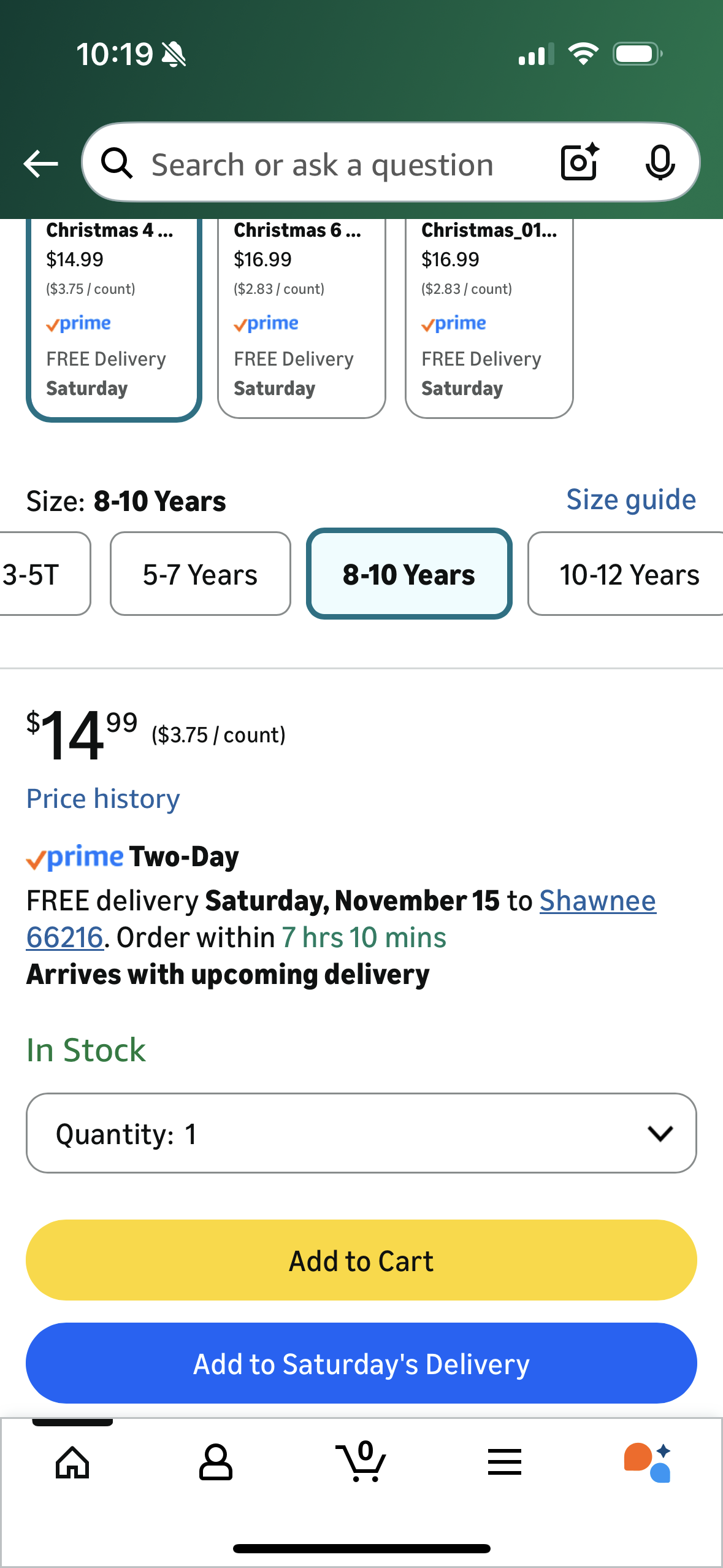 Kids Christmas Socks Kids Warm Socks Winter Thermal Cotton Crew Socks (Size 8T-10T)