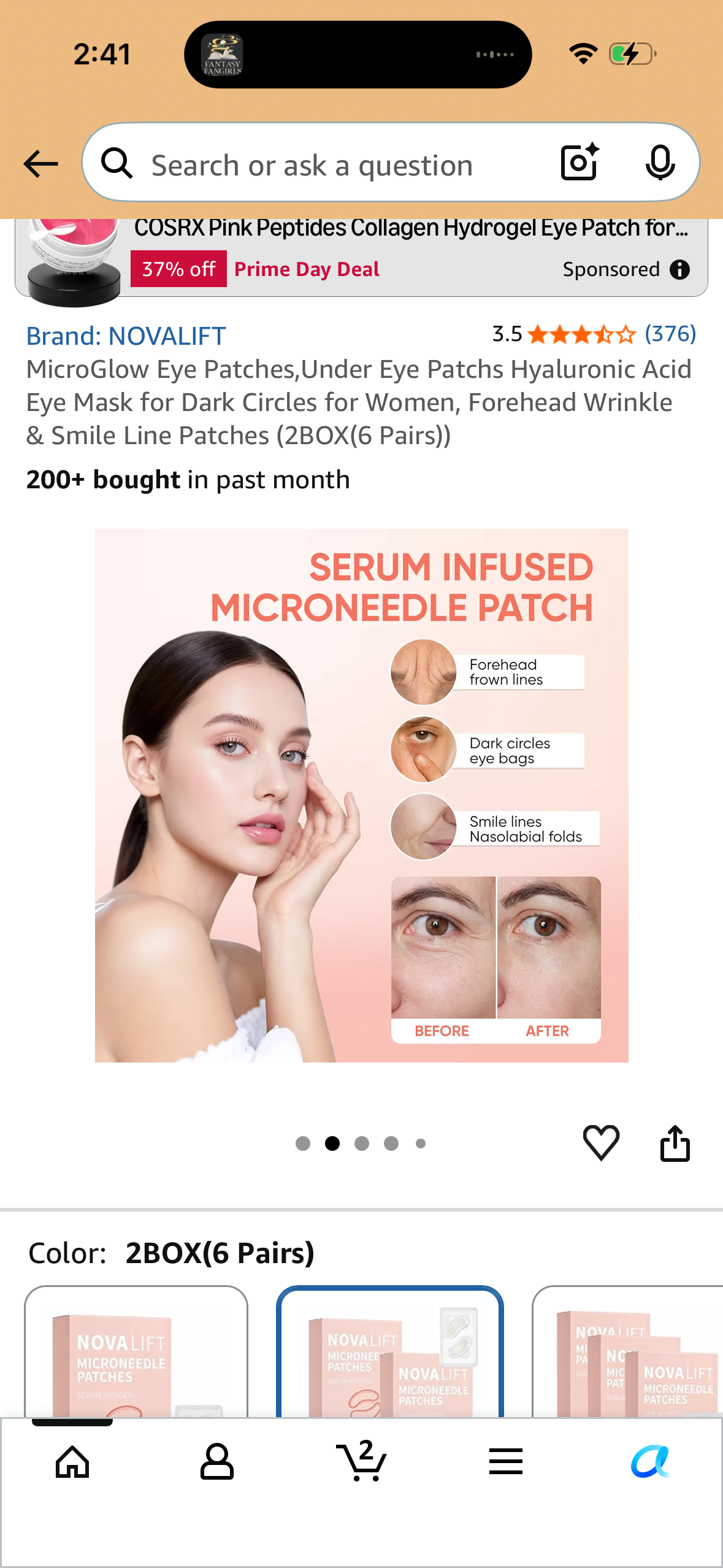 Microglow Eye patches