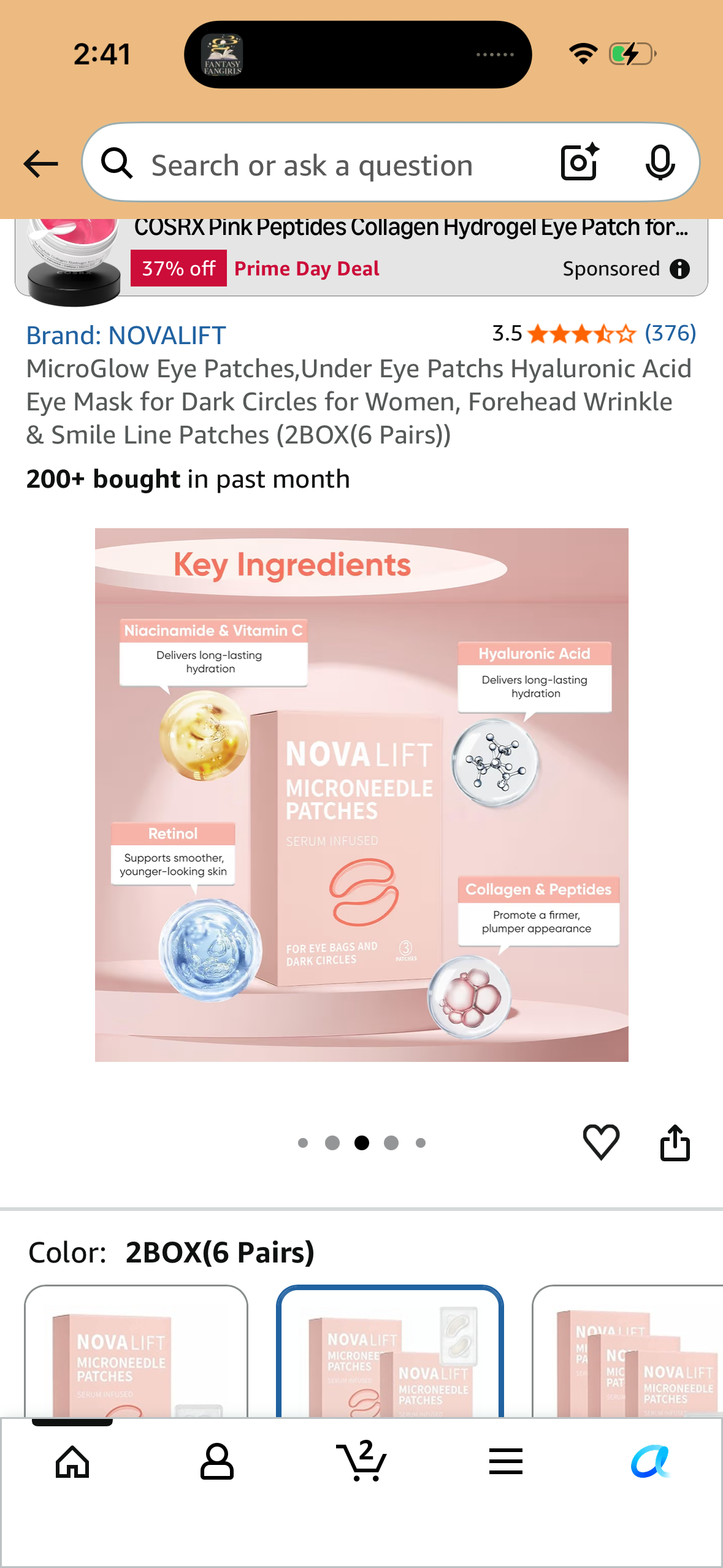 Microglow Eye patches