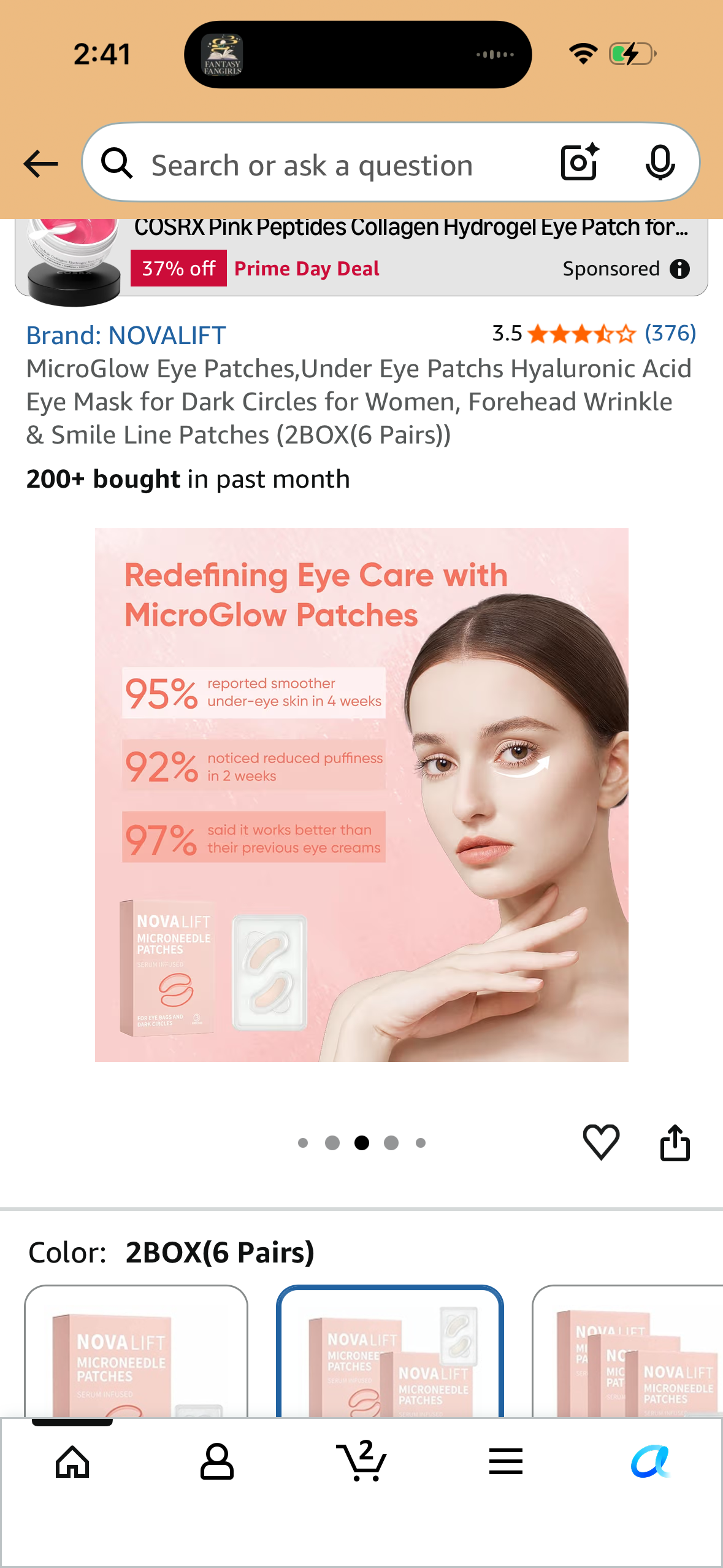 Microglow Eye patches