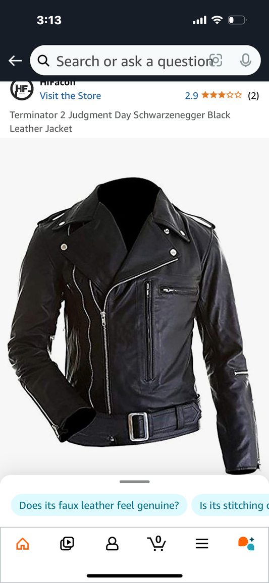 Leather Jacket, Casual or Costume Piece (Size Large)