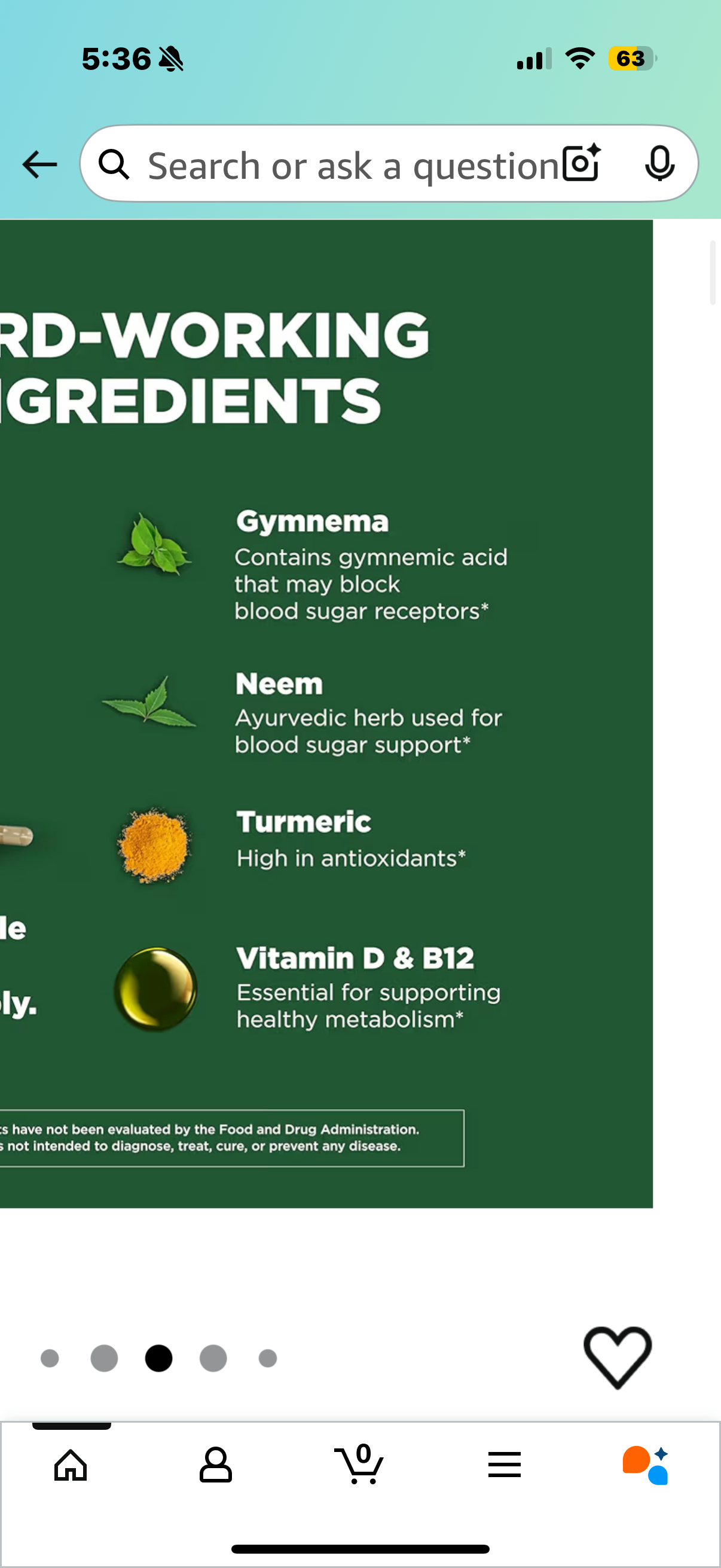 Blood Sugar Support Supplement with Gymnema, Neem, Turmeric, and Other Herbs and Vitamins, Supports Normal Blood Sugar Levels, 60 capsules